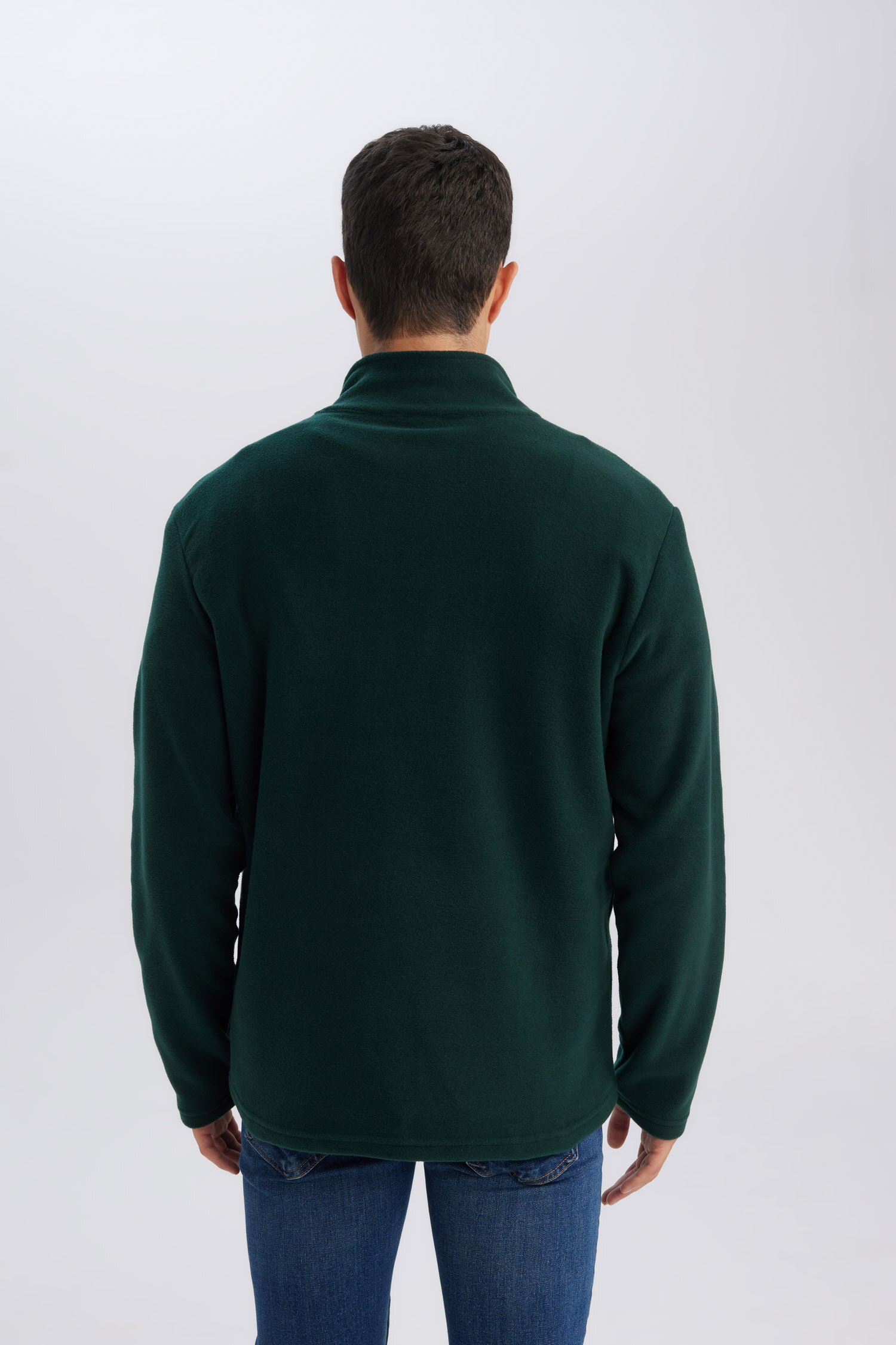 DeFacto Regular Fıt Polar Sweatshirt görsel 6