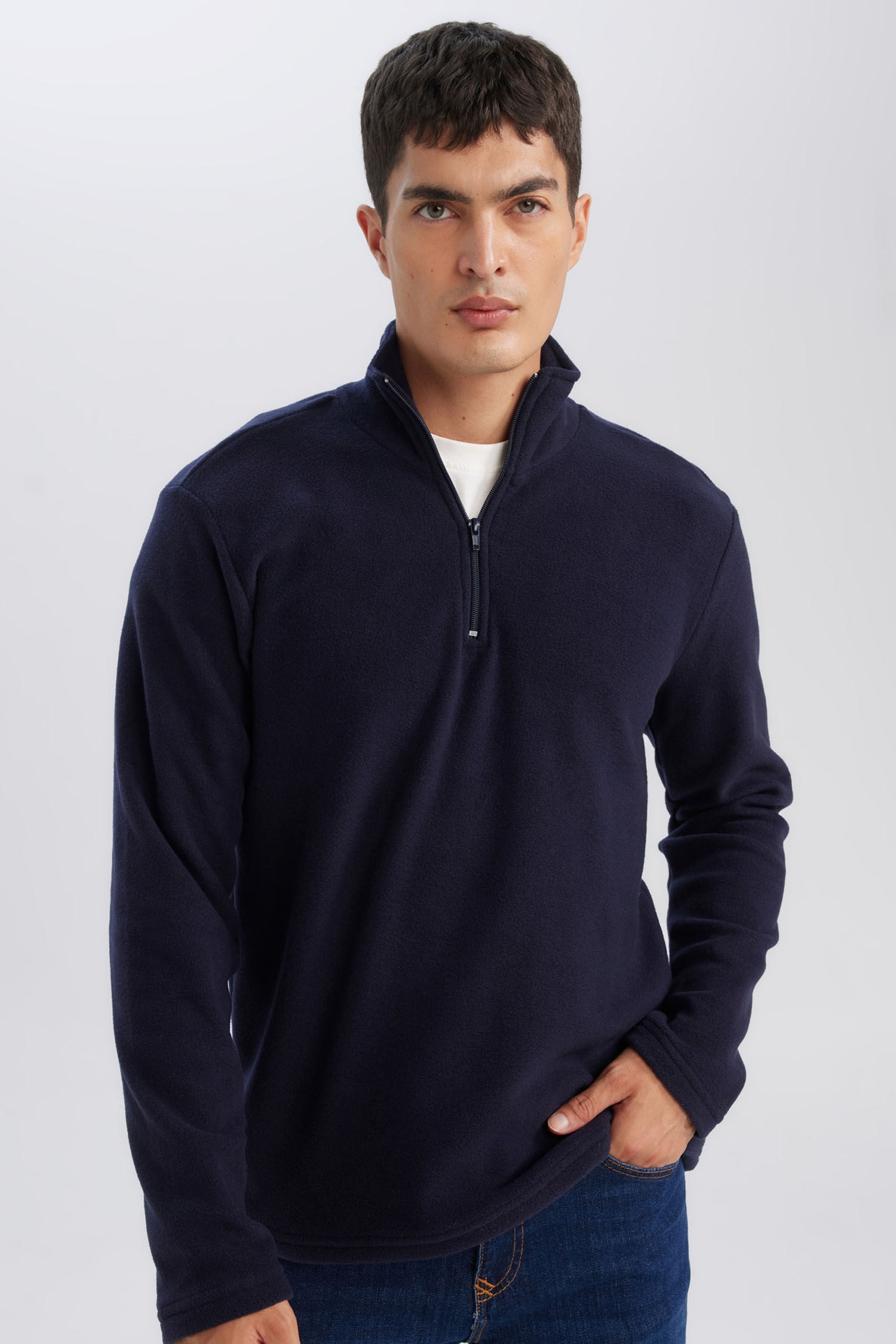 DeFacto Regular Fıt Polar Sweatshirt