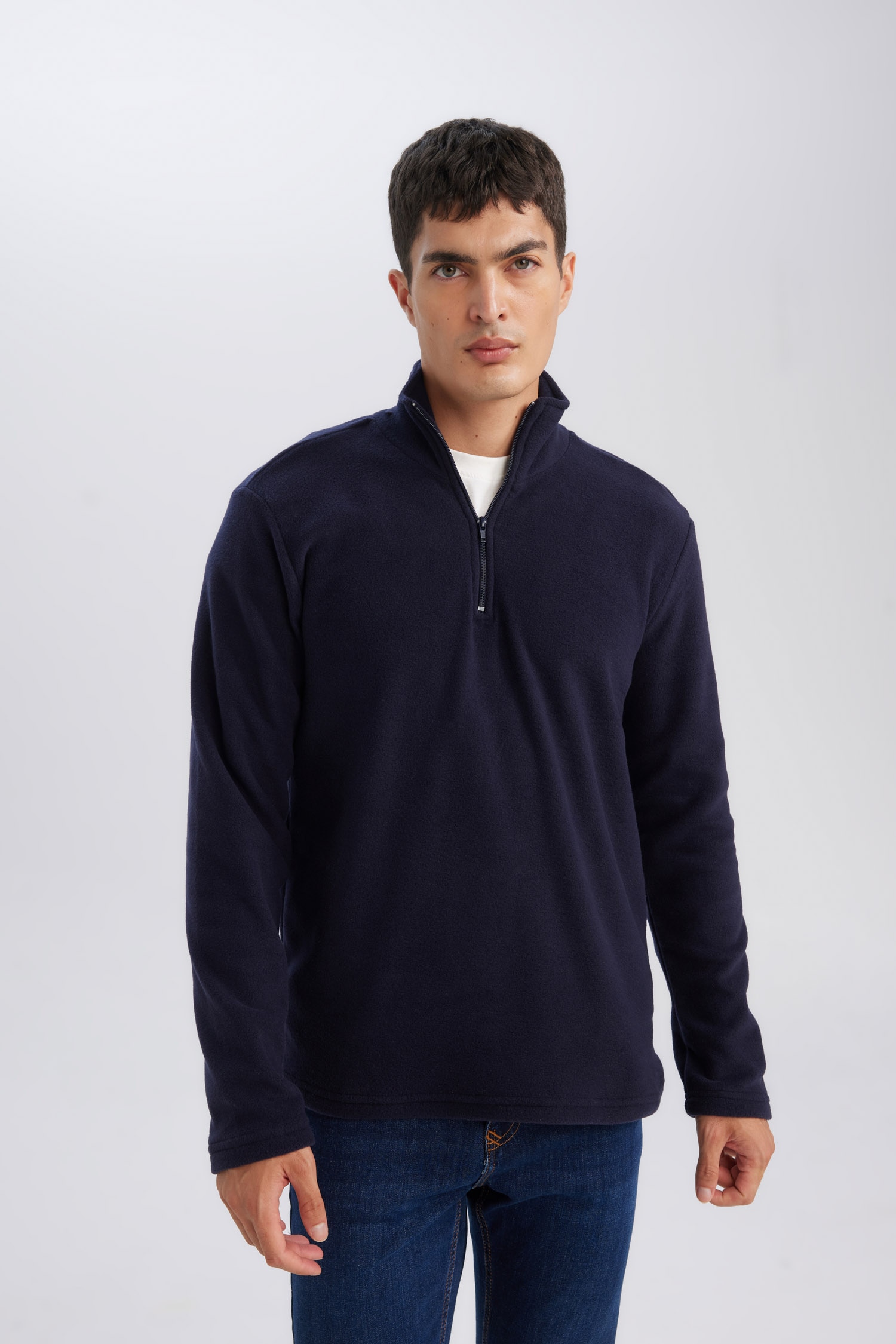 DeFacto Regular Fıt Polar Sweatshirt görsel 4