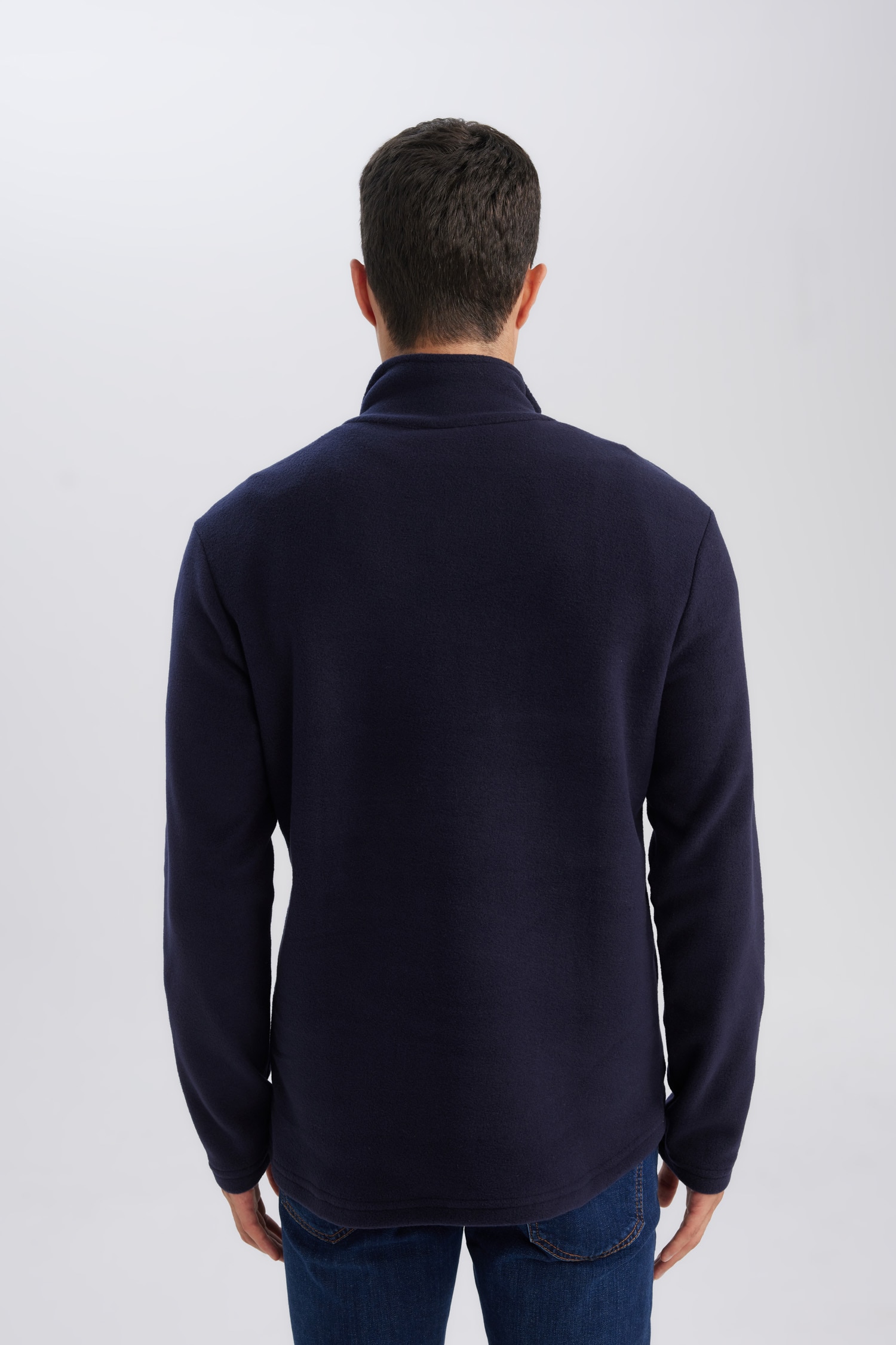 DeFacto Regular Fıt Polar Sweatshirt görsel 7