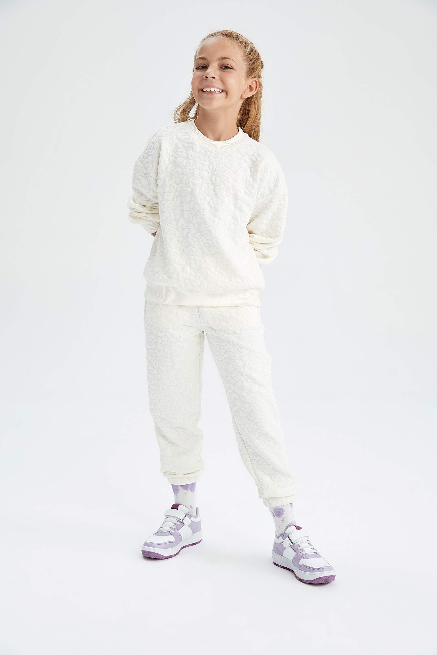 Штаны джоггеры стандартного кроя для девочек