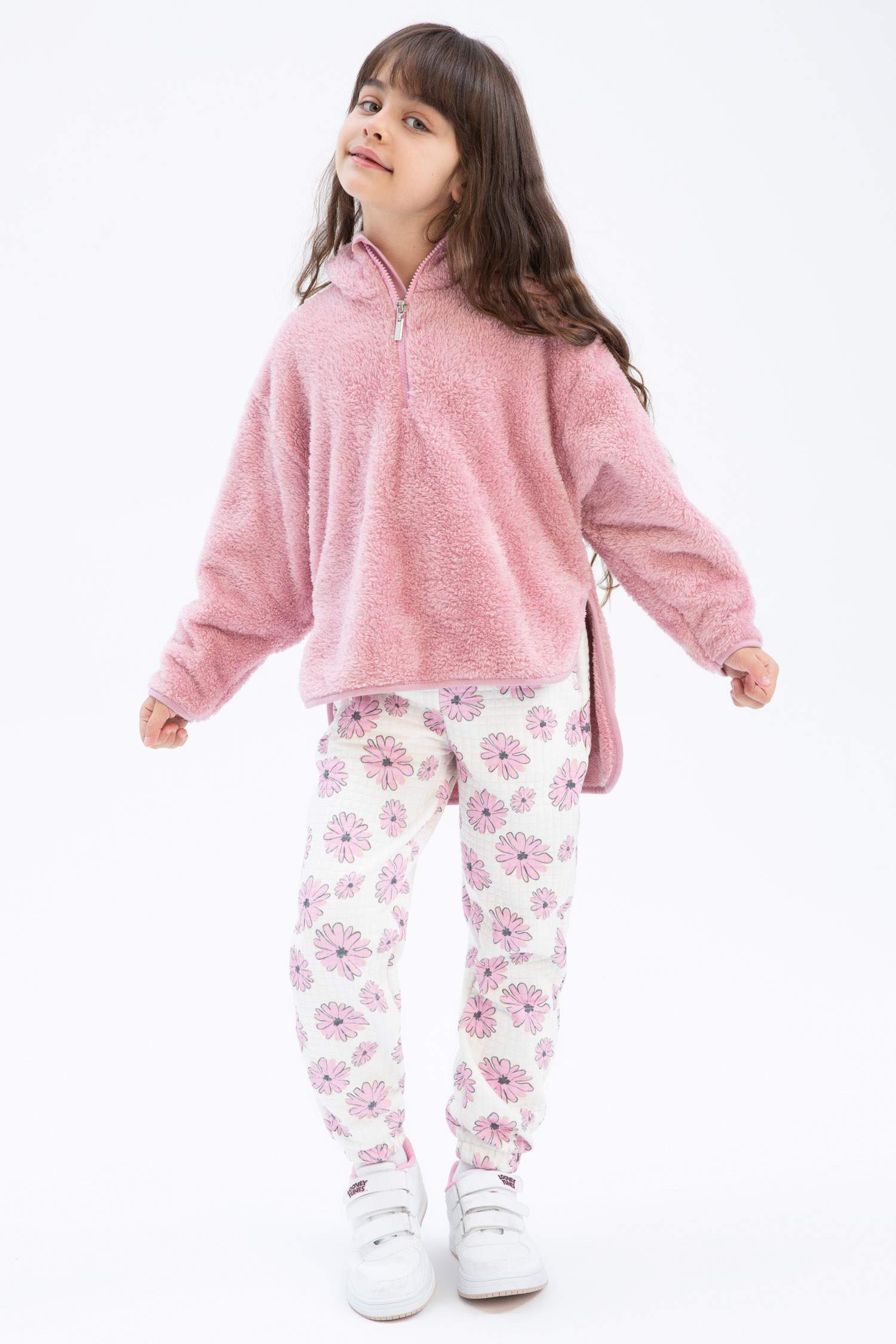 Штаны джоггеры стандартного кроя для девочек