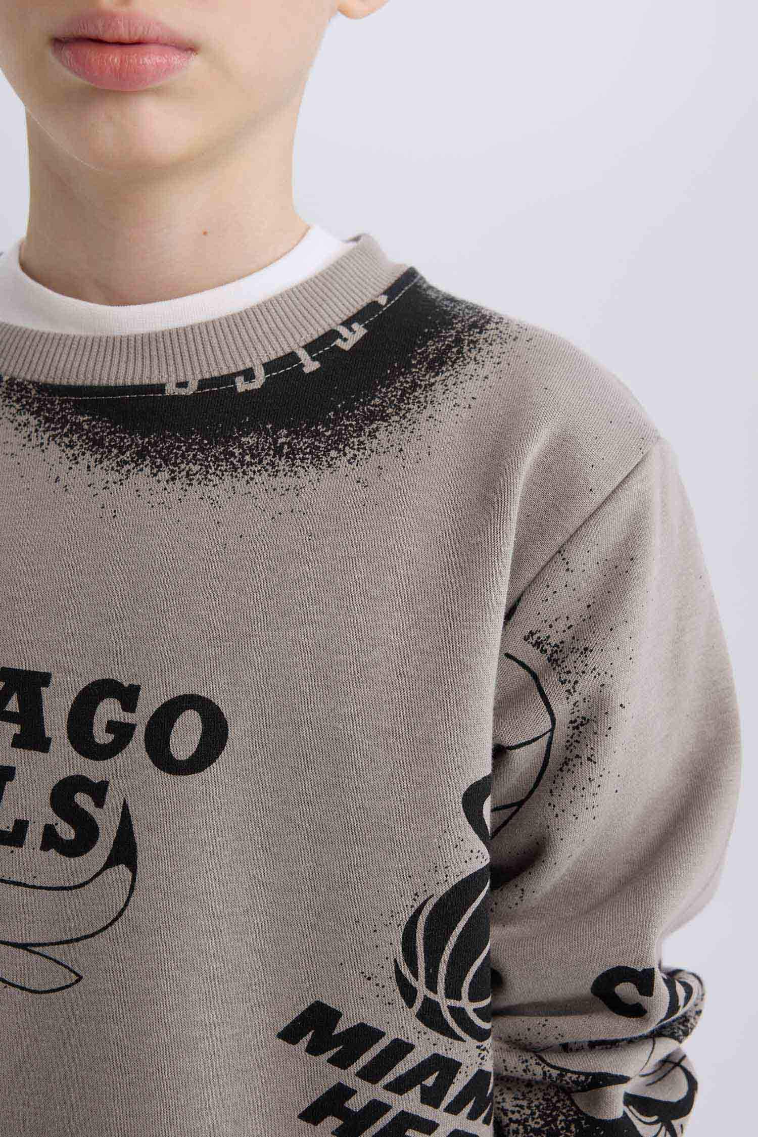 Erkek Çocuk NBA Current Teams Bisiklet Yaka Sweatshirt