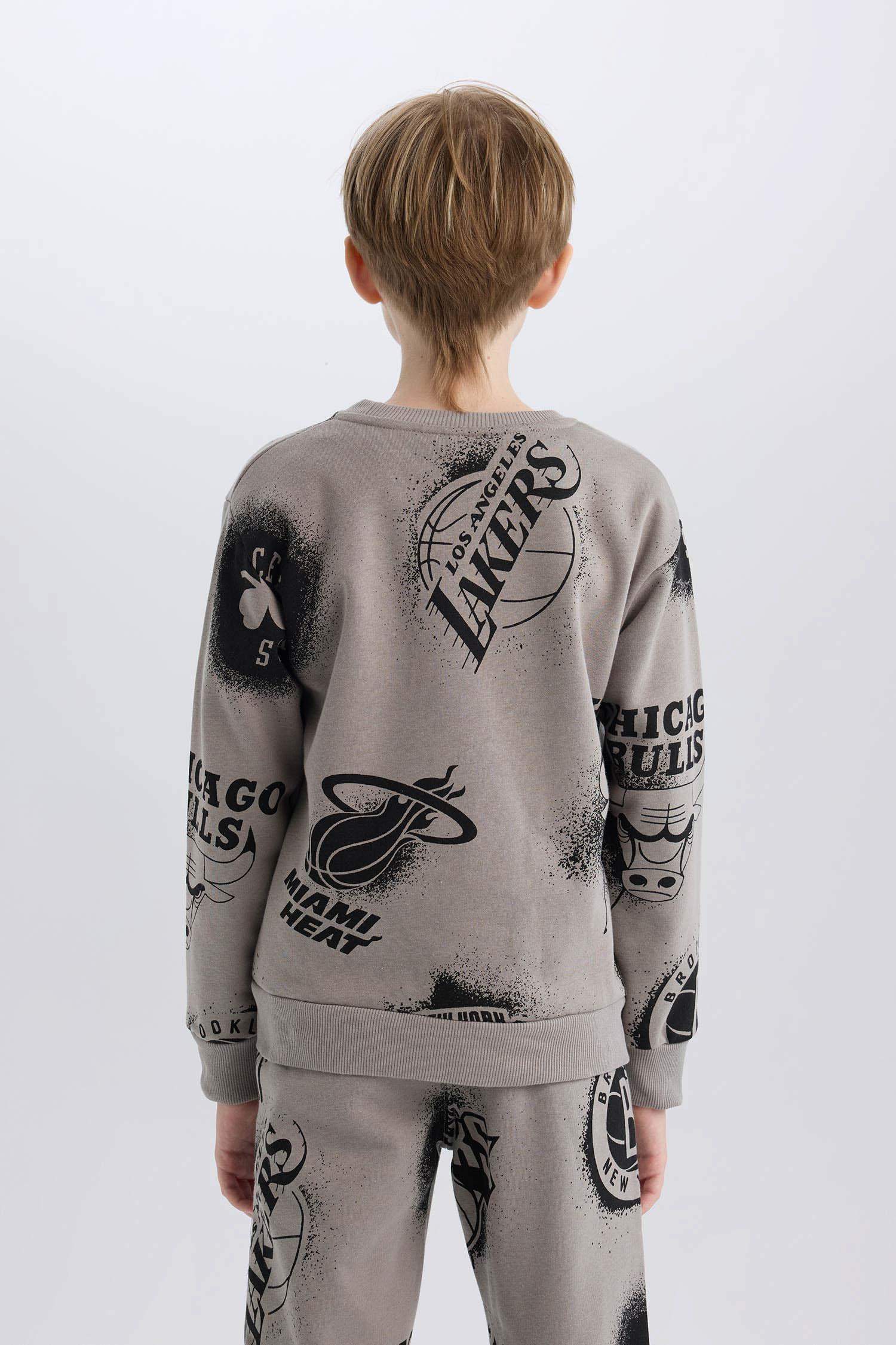 Erkek Çocuk NBA Current Teams Bisiklet Yaka Sweatshirt