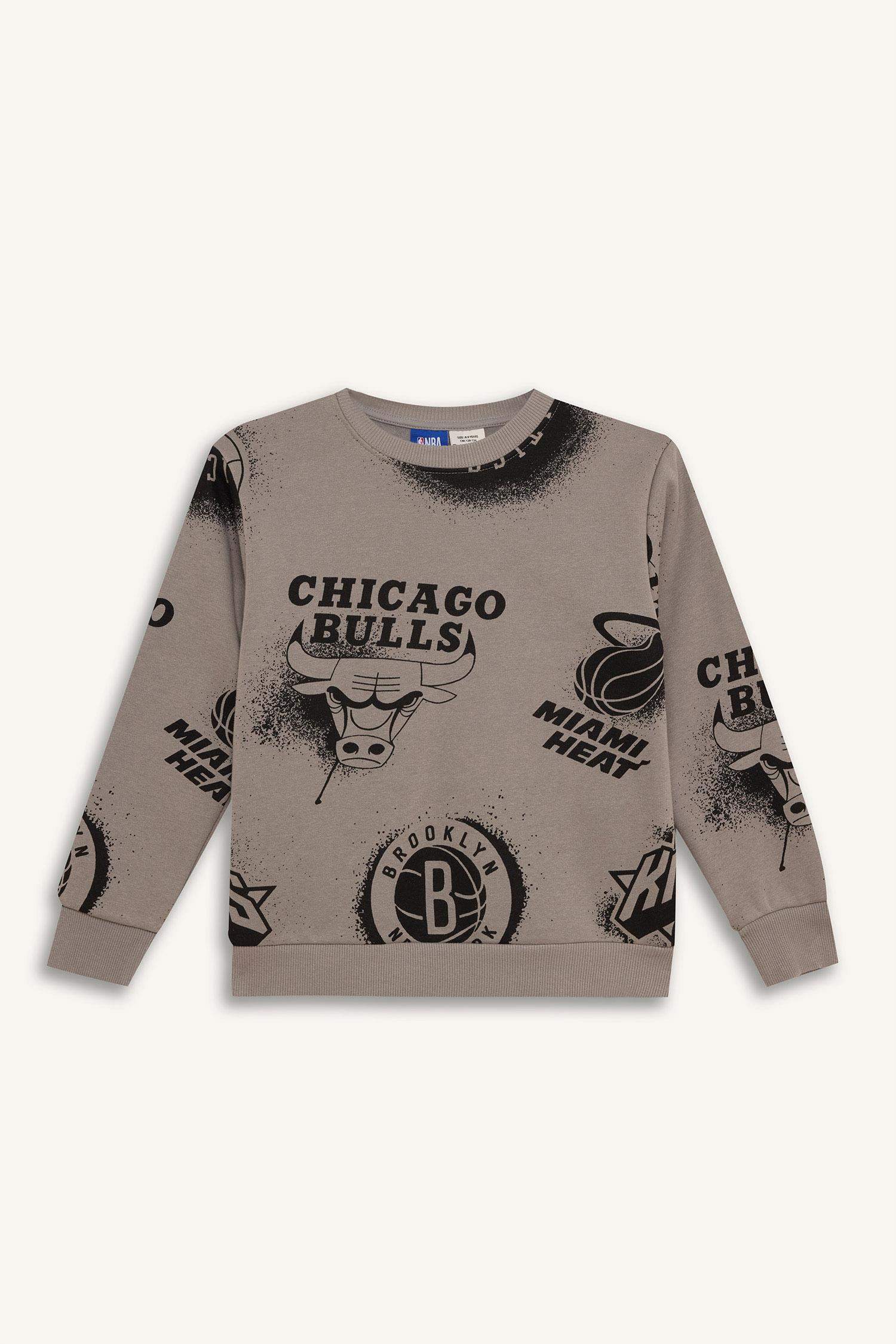Erkek Çocuk NBA Current Teams Bisiklet Yaka Sweatshirt