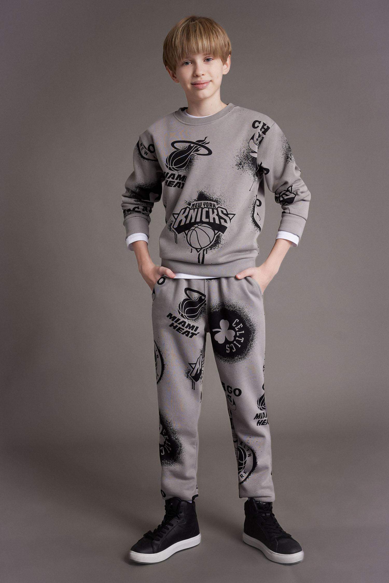 Erkek Çocuk NBA Current Teams Beli Paçası Lastikli Eşofman Altı