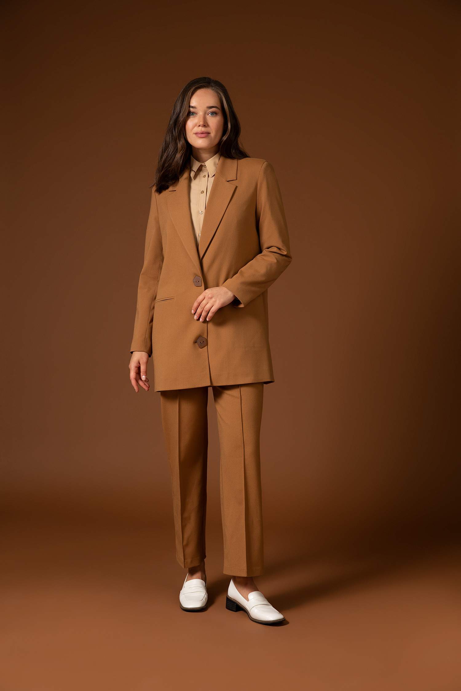 Regular Fit Shirt Collar Blazer