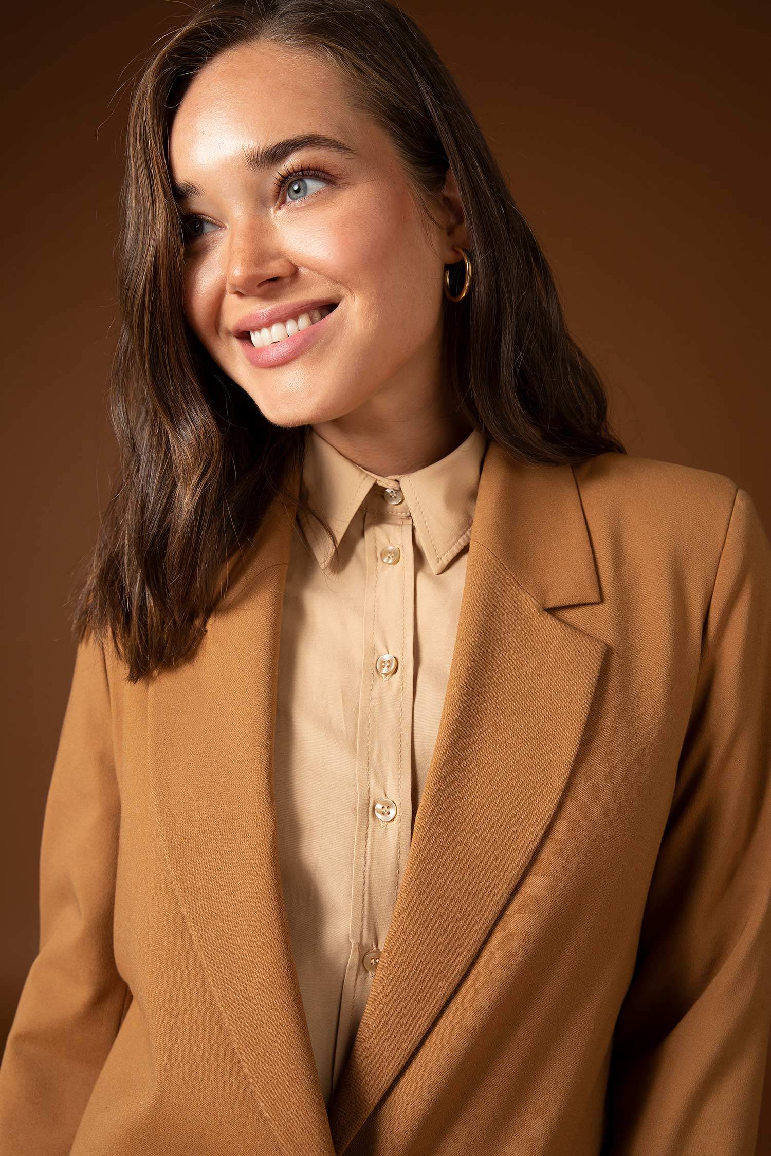 Regular Fit Shirt Collar Blazer