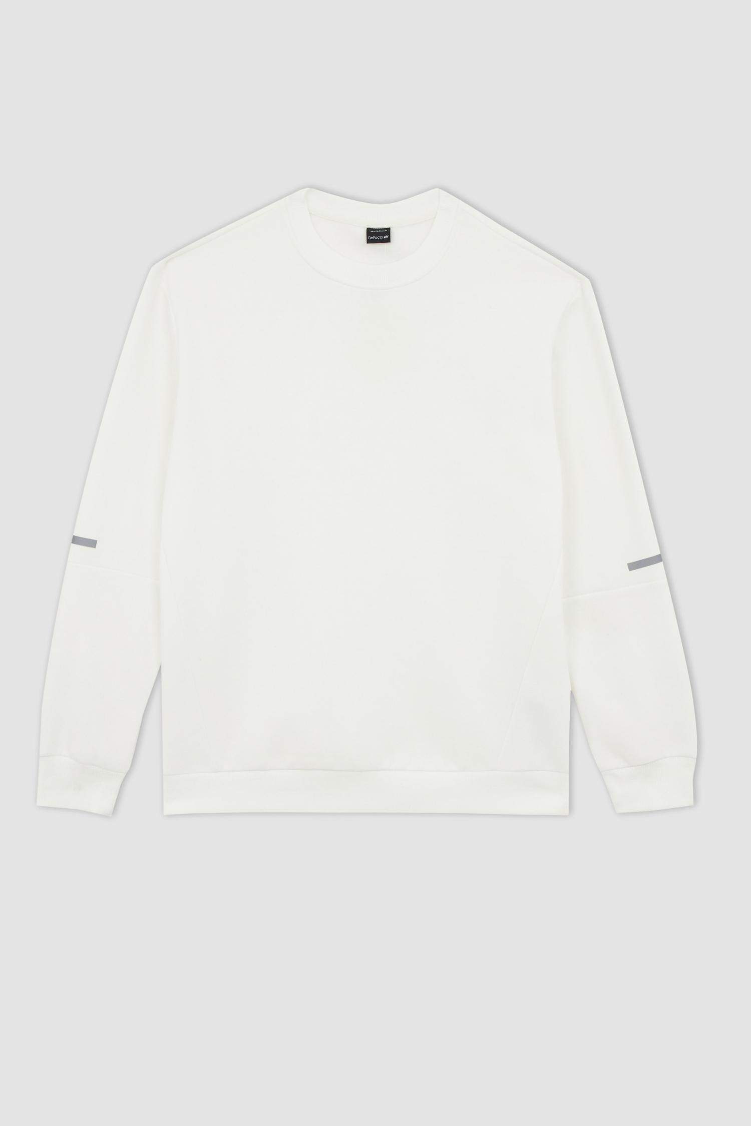 Defacto Fit Standard Fit Crew Neck Sweatshirt