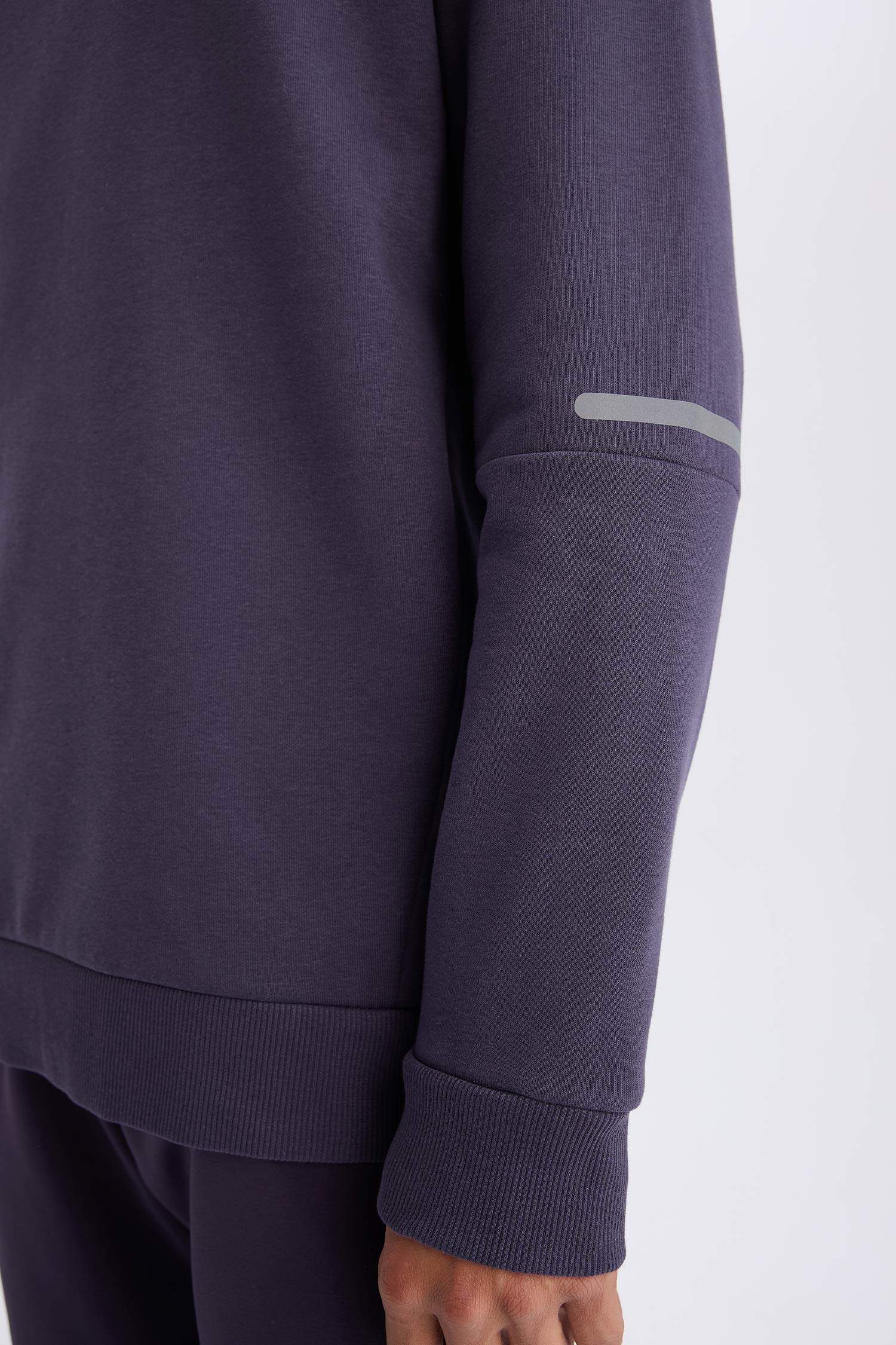 DeFactoFit Standart Fit Bisiklet Yaka Kalın Sporcu Sweatshirt