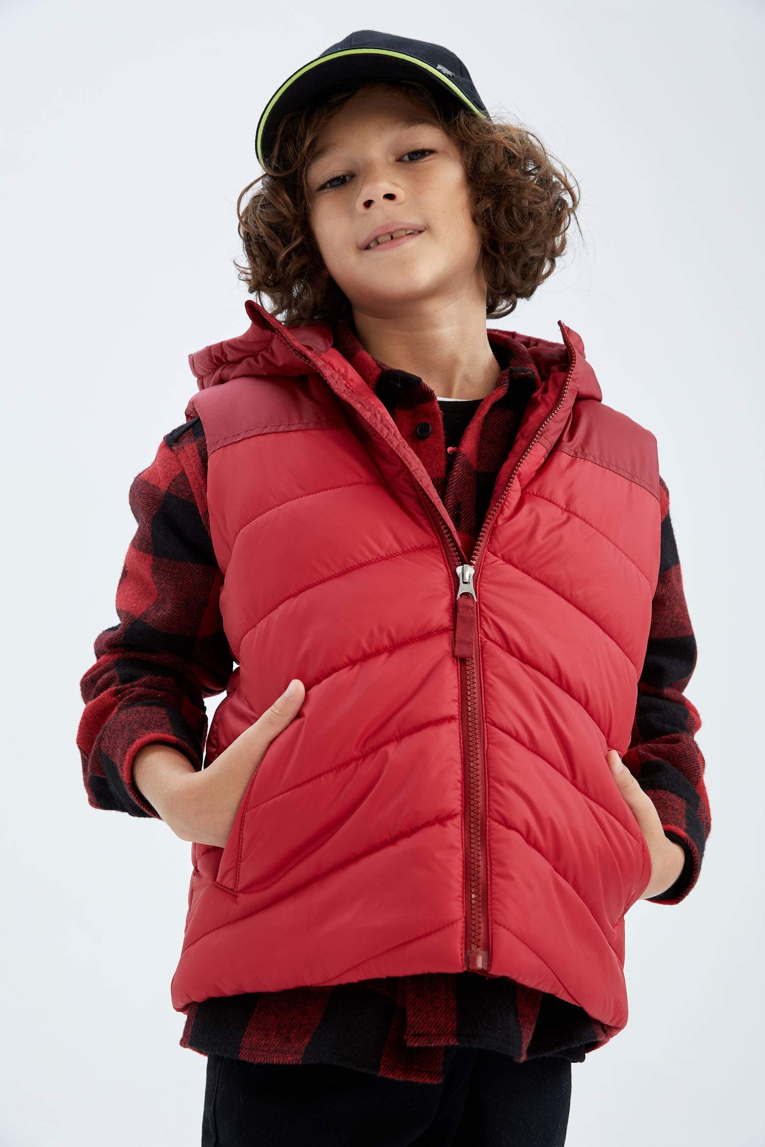 Boy Water Repellent Hooded Vest