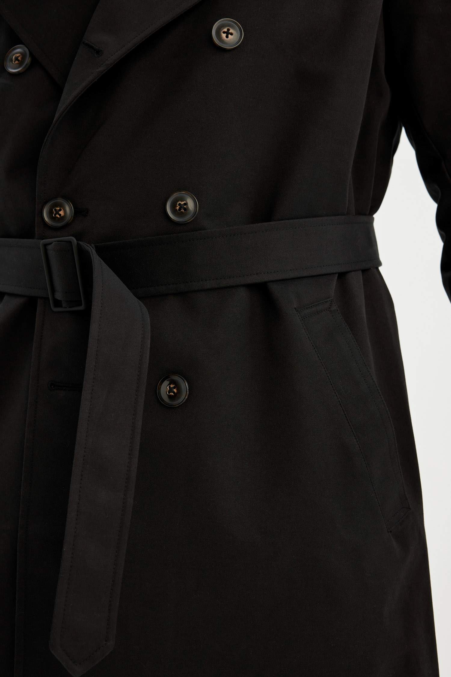 Rüzgarlık Detaylı Trençkot Su Geçirmez Gömlek Yaka Astarlı Düğmeli Kemer Detaylı Apoletli 