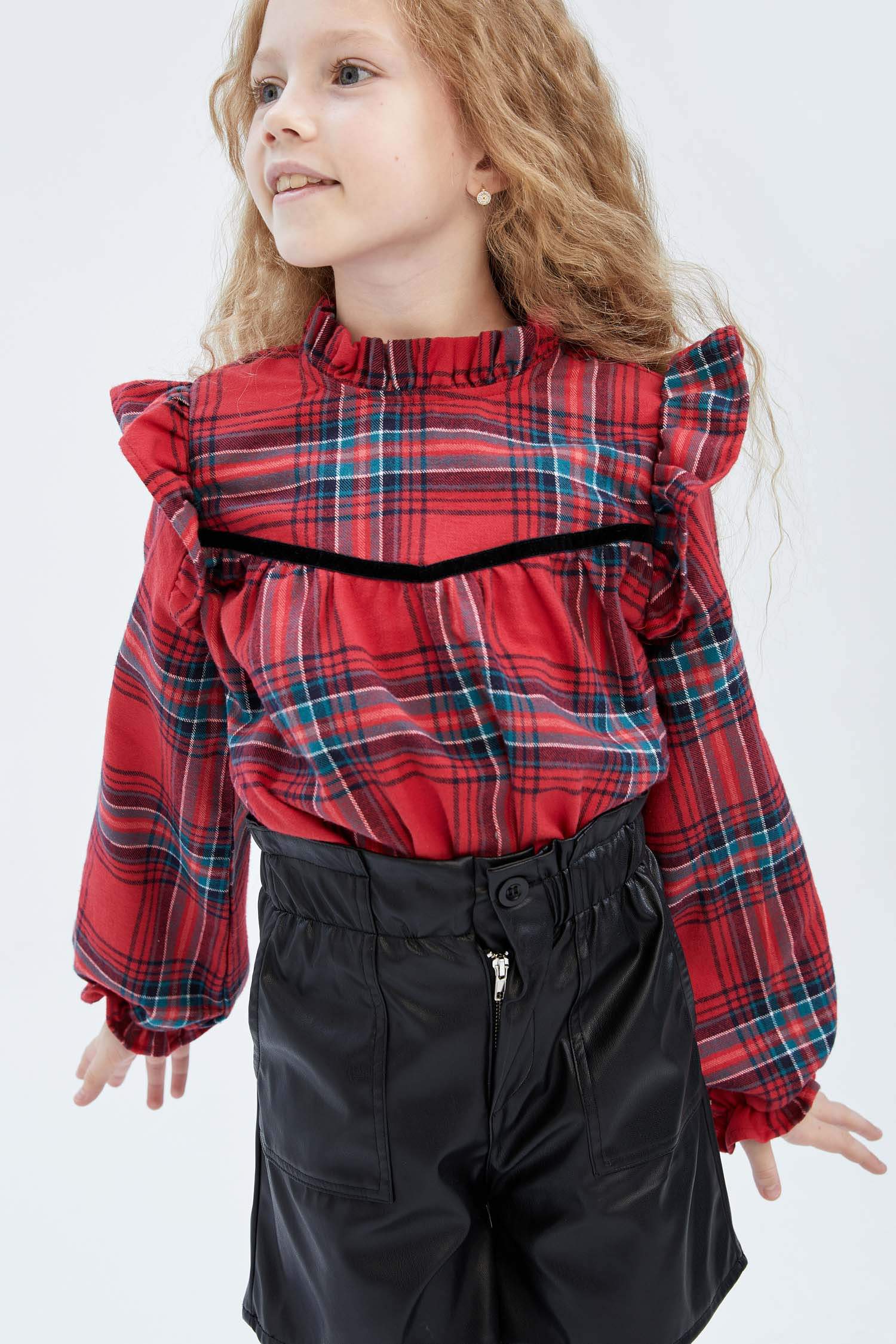 Red GIRLS & TEENS Long Sleeve Blouse 2690810 | DeFacto