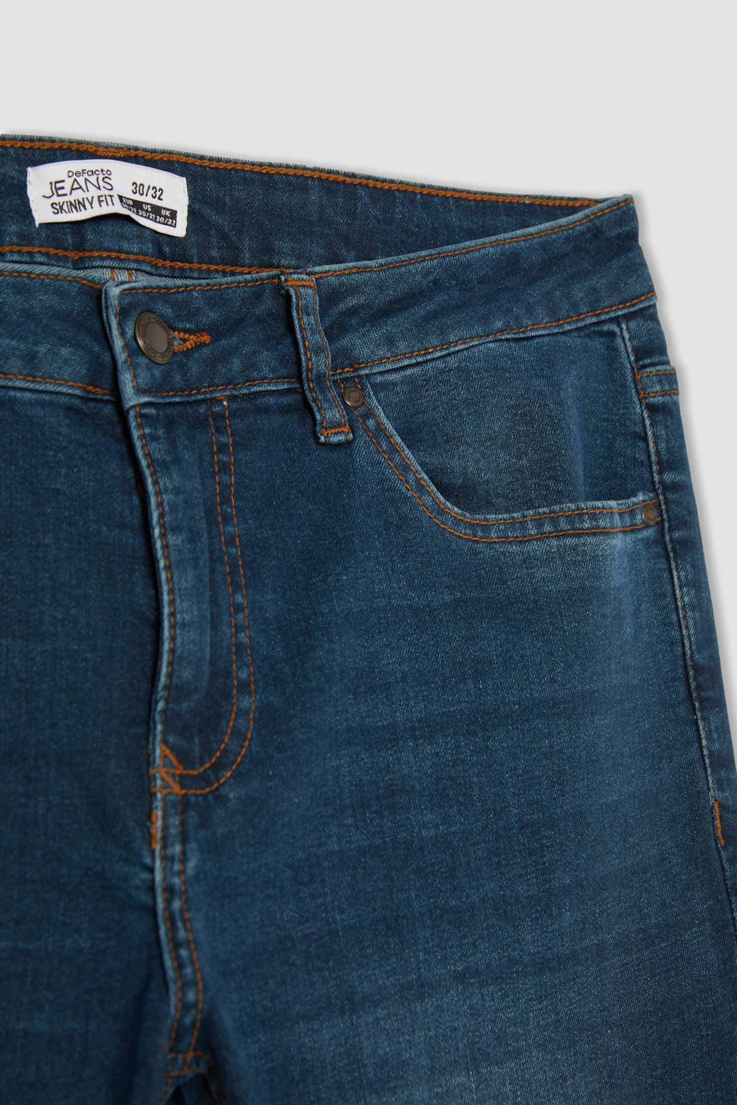 Carlo Skinny Fit Extra Slim Fit Normal Waist Jeans