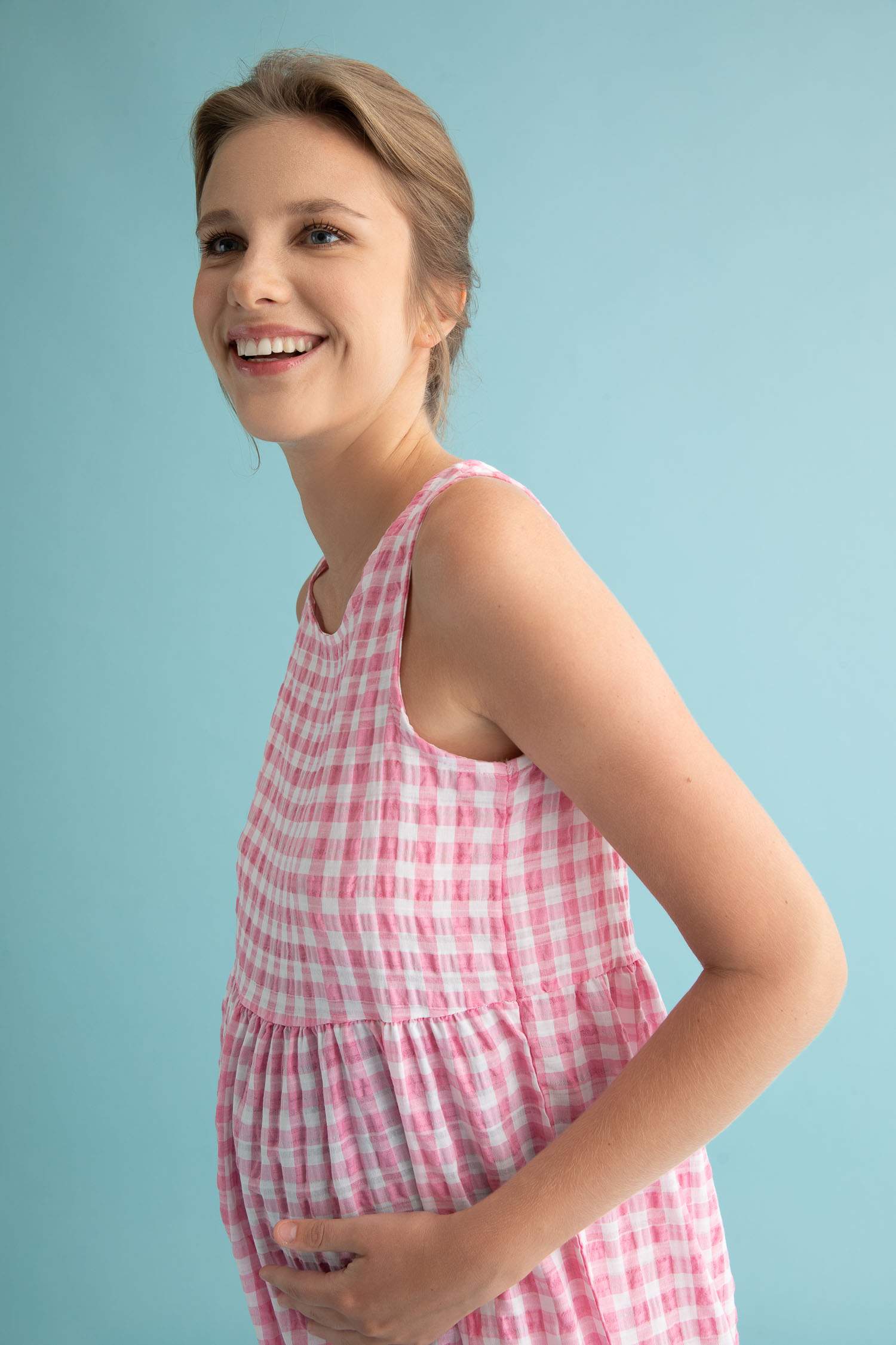 Pink Woman ALine Maternity Dress 2552707 DeFacto