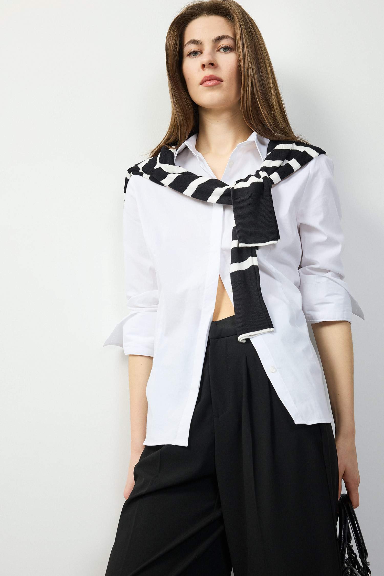 Chemise Slim à Manches Longues