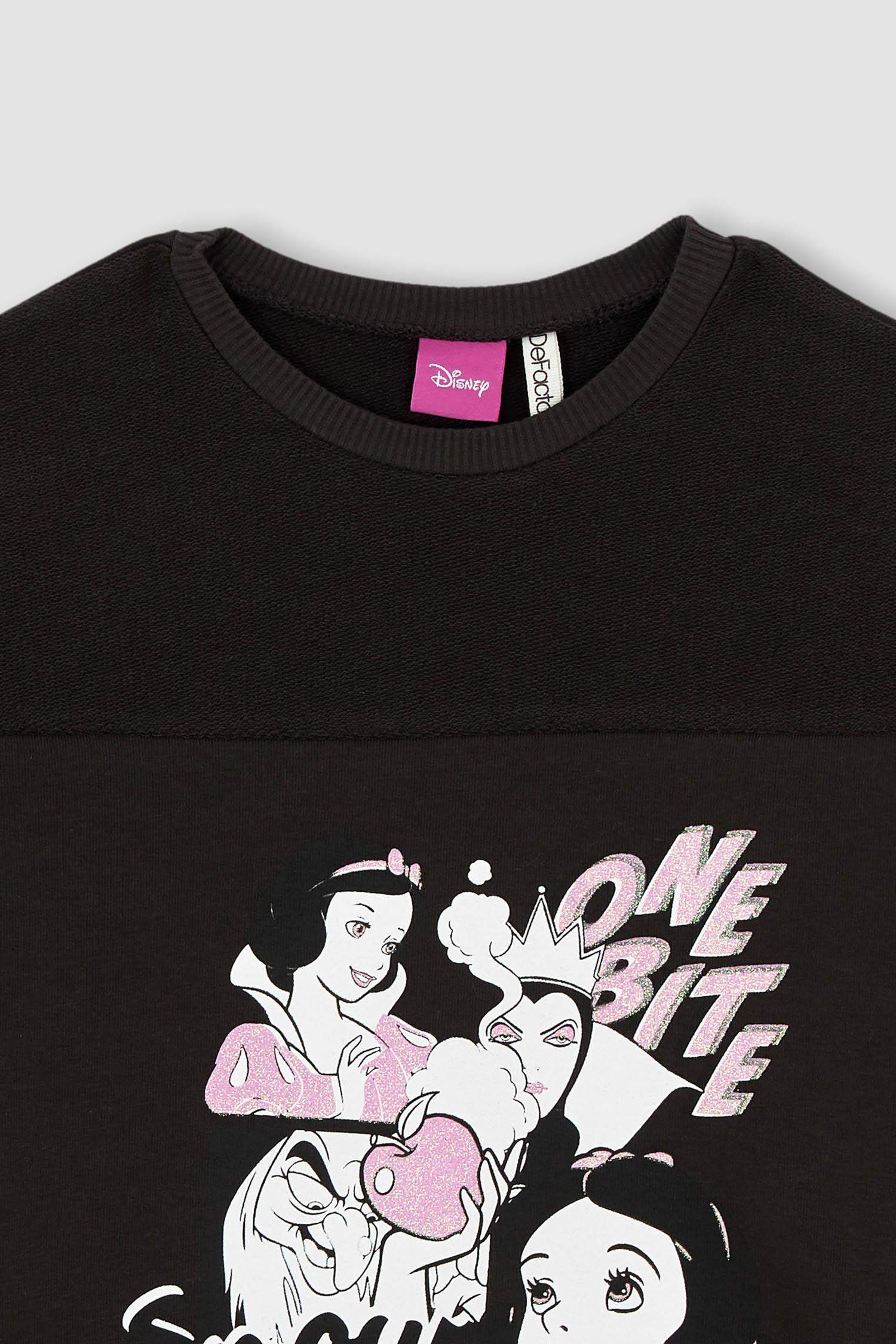 Relax Fit Disney Princess Licensed Crew Neck Sweatshirt