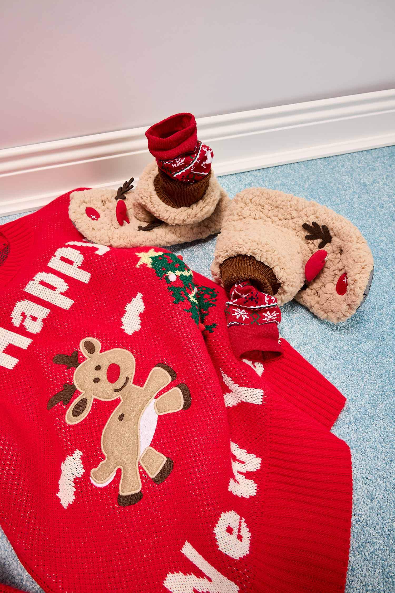 شبشب منزلي بكعب مسطح سليب أون شتوي Fall In Love