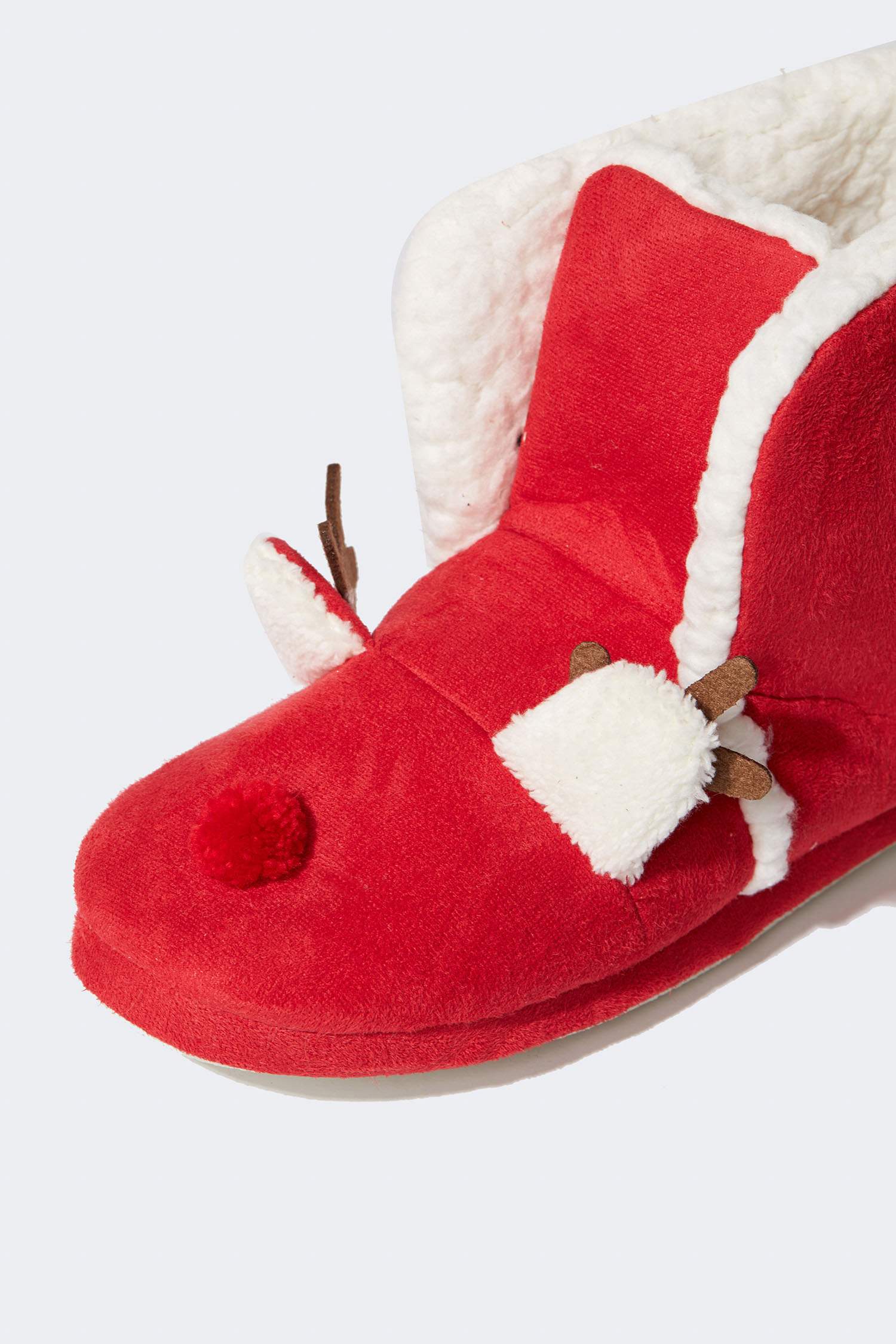 Kadın Fall in Love Suni Kürklü Kışlık Ev Botu