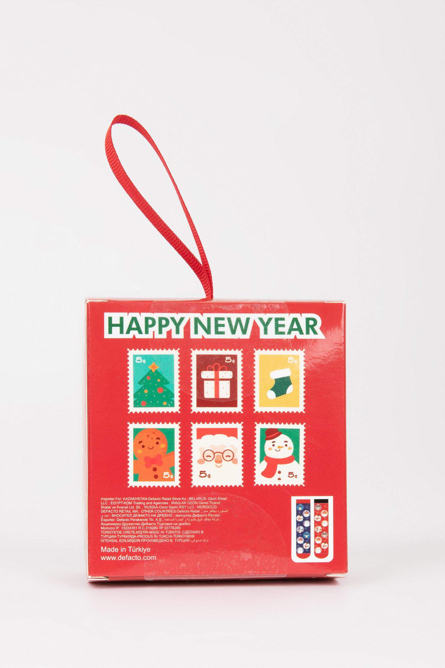 جوارب قطني طويل رجالي - قطعتين