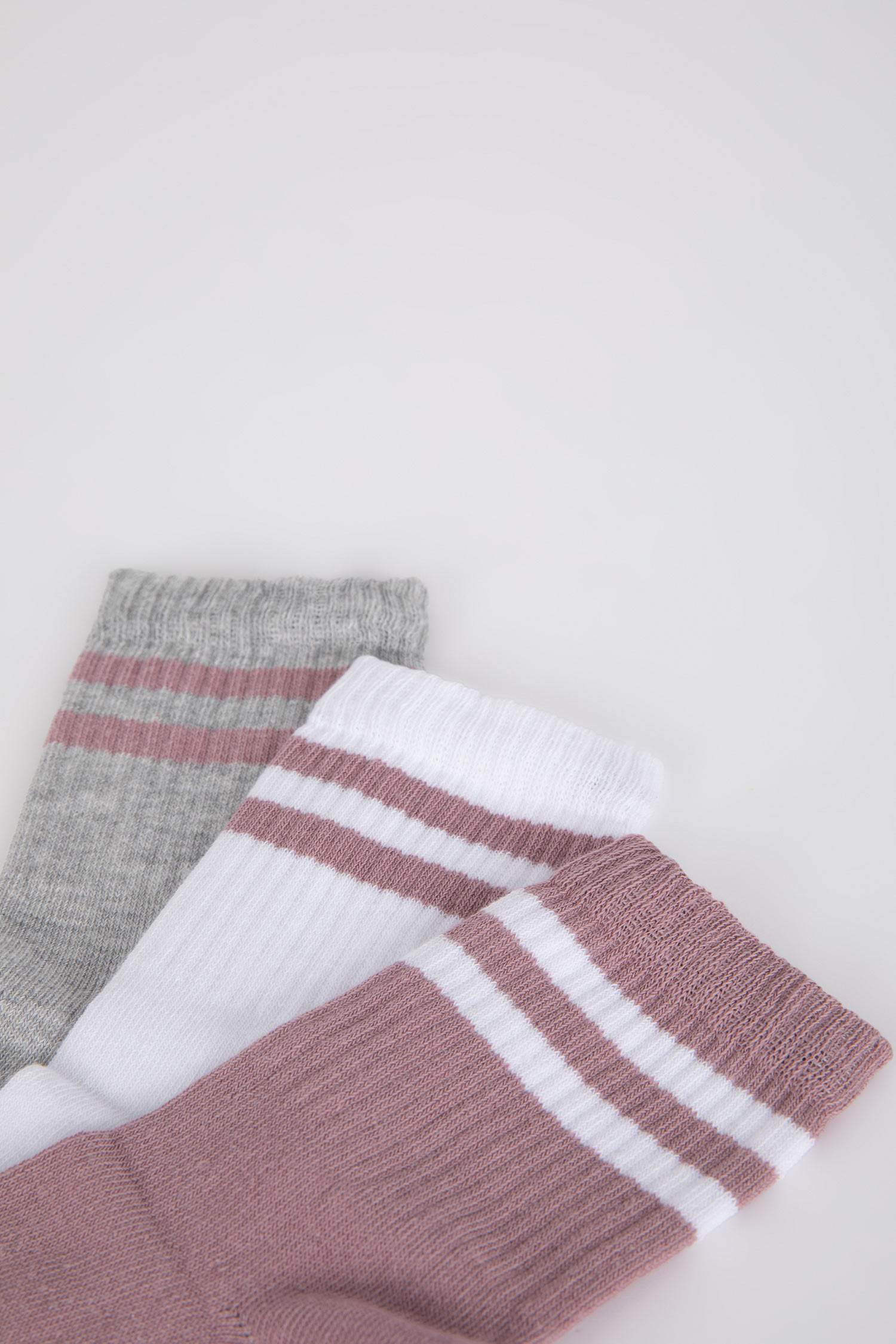 Kız Çocuk 3'lü Pamuklu Uzun Çorap