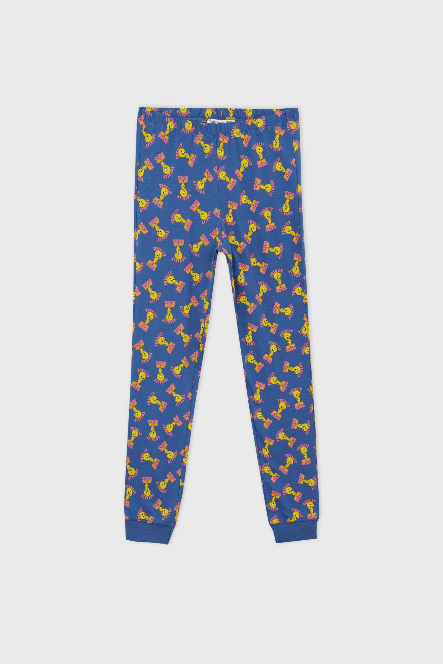 طقم بيجاما بناتي بقصة عادية مرخص من Looney Tunes - قطعتين