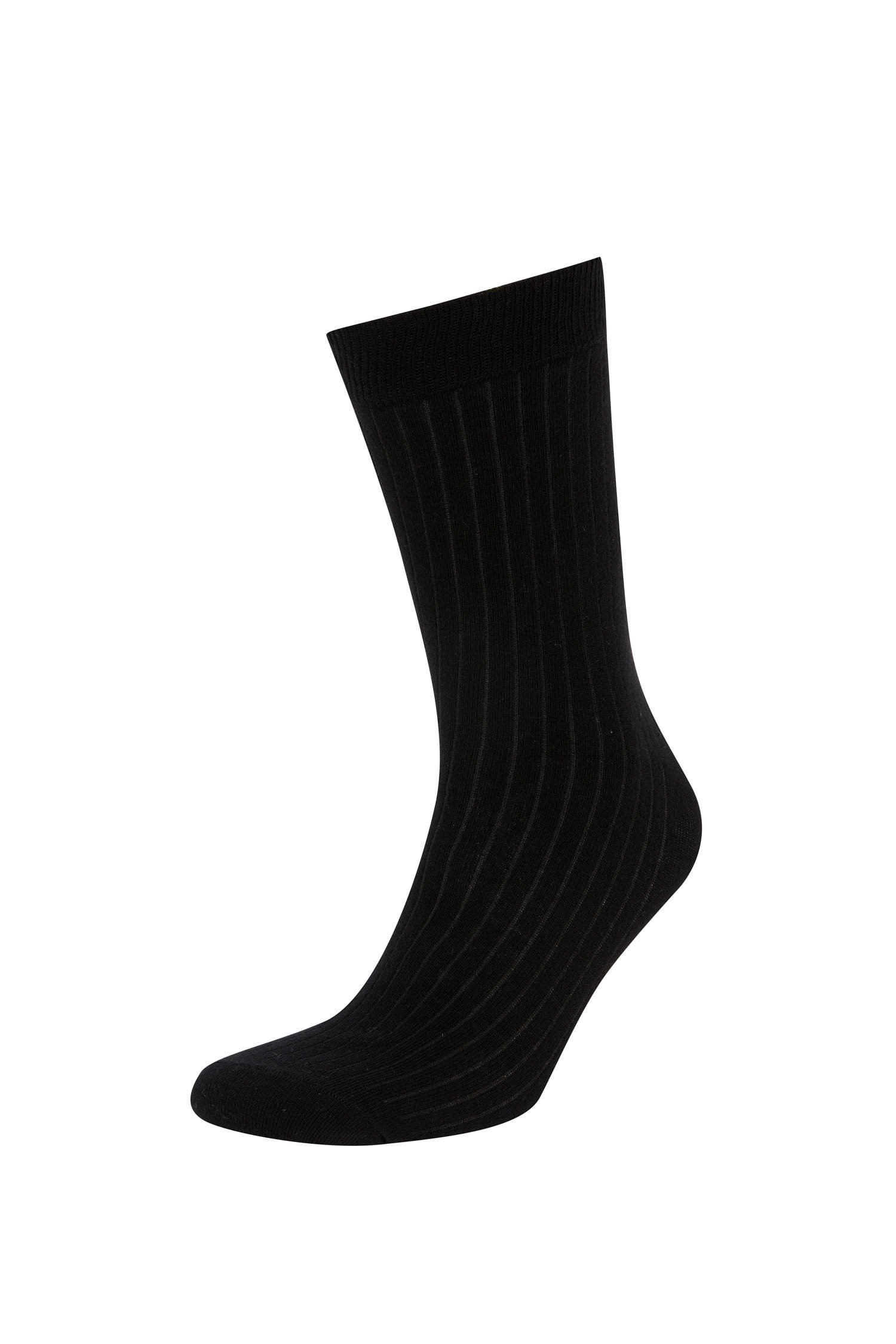 Black MEN Men 3 Pack Cotton Long Socks 2655121 | DeFacto