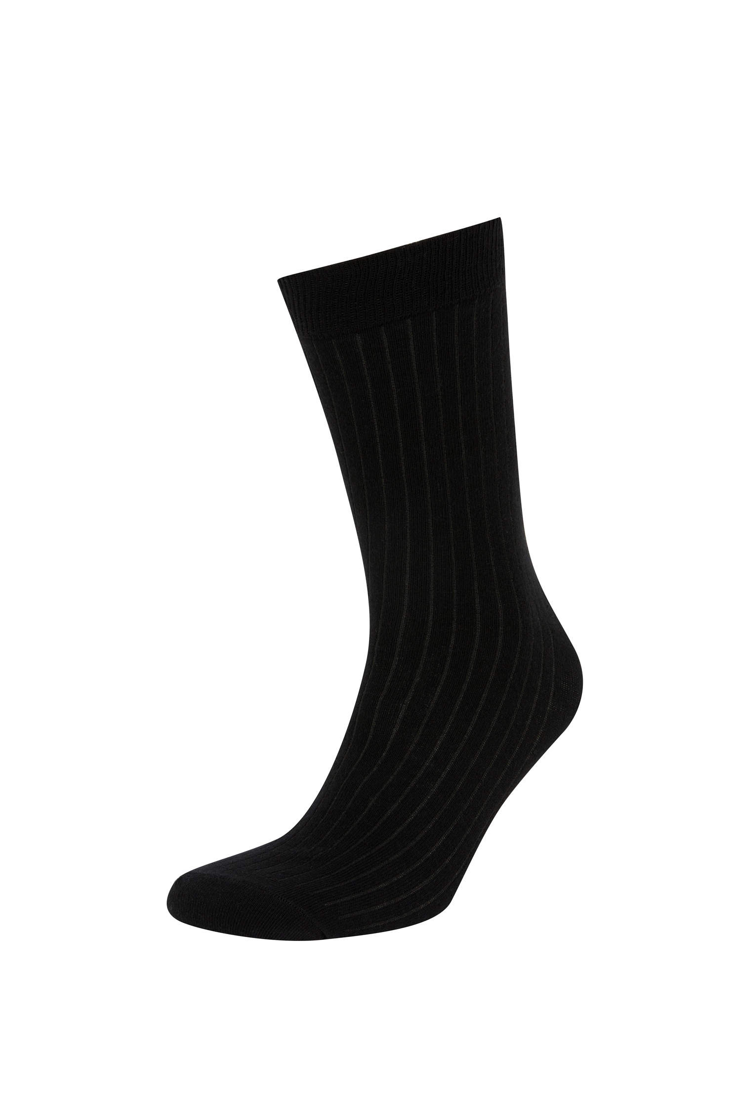 Black MEN Men 3 Pack Cotton Long Socks 2655121 | DeFacto