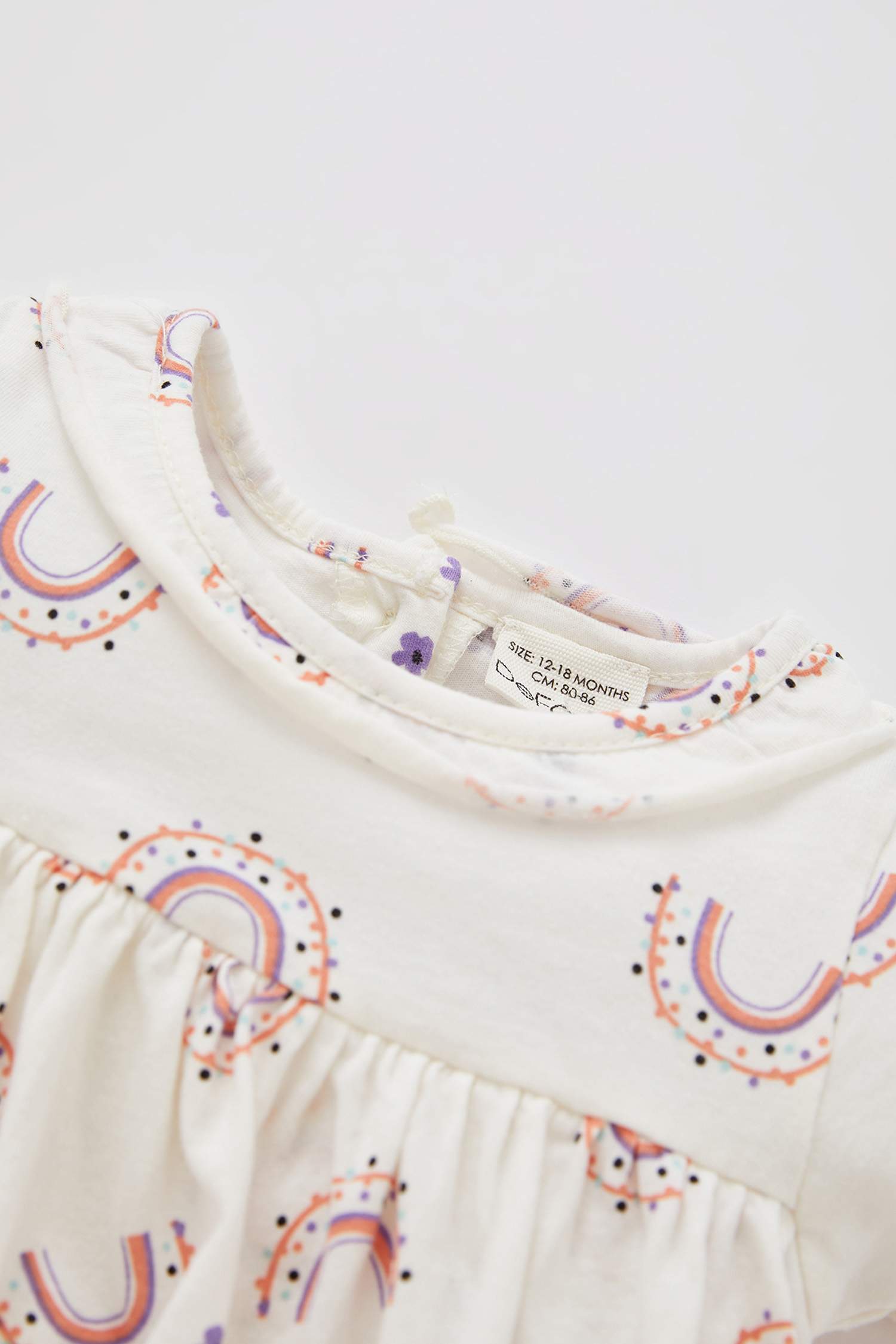 Комбинезон радуга на кнопках из ткани суприм для малышей девочек