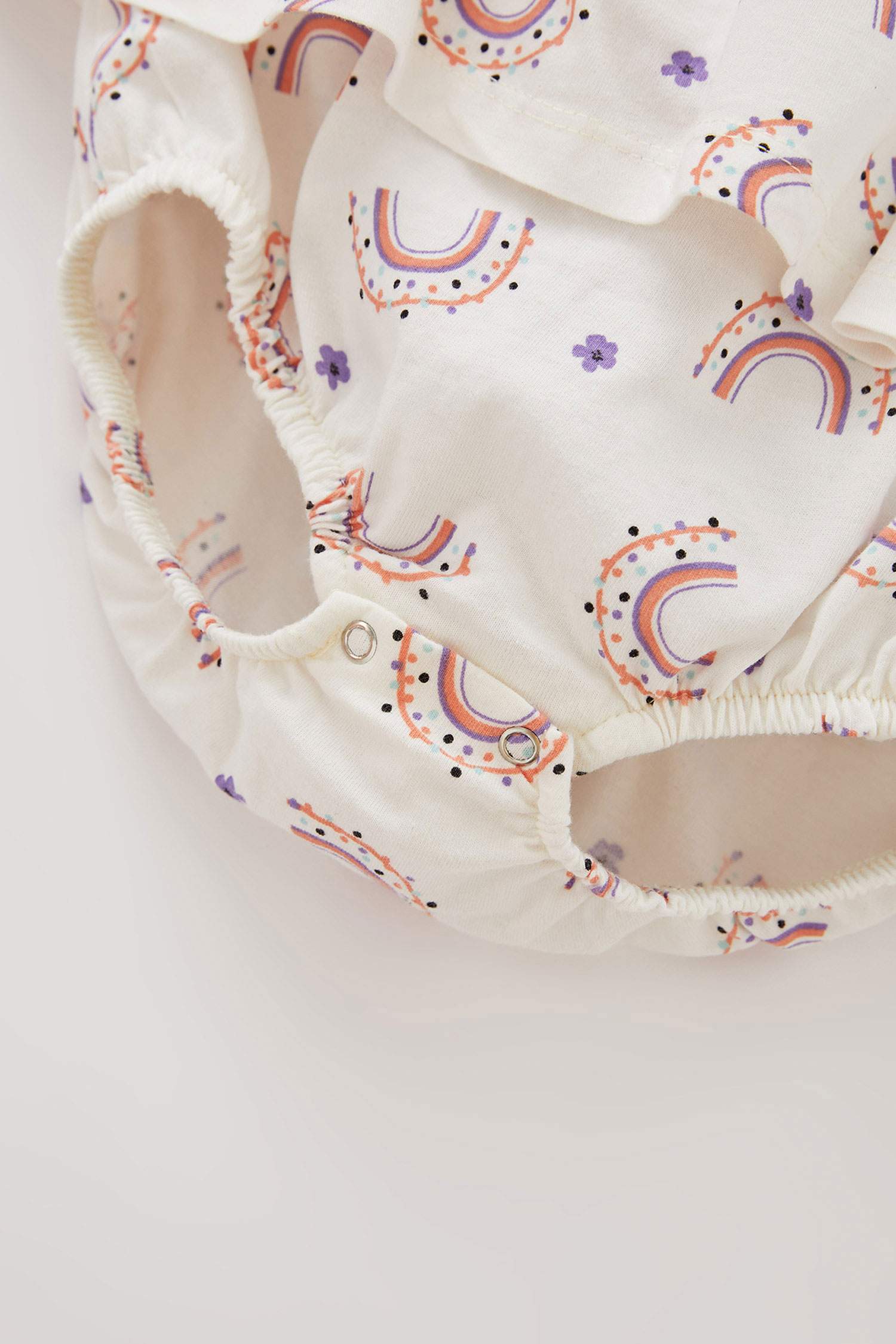 Комбинезон радуга на кнопках из ткани суприм для малышей девочек