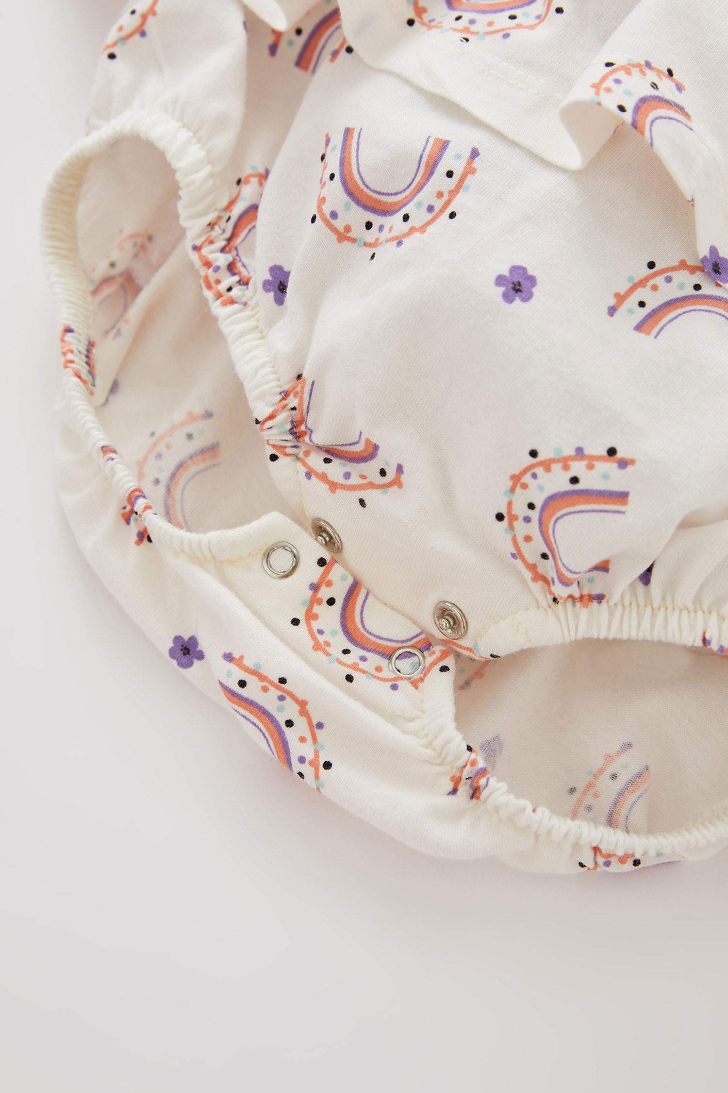 Комбинезон радуга на кнопках из ткани суприм для малышей девочек