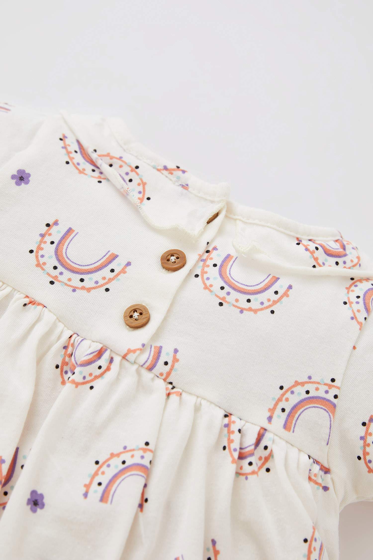 Комбинезон радуга на кнопках из ткани суприм для малышей девочек