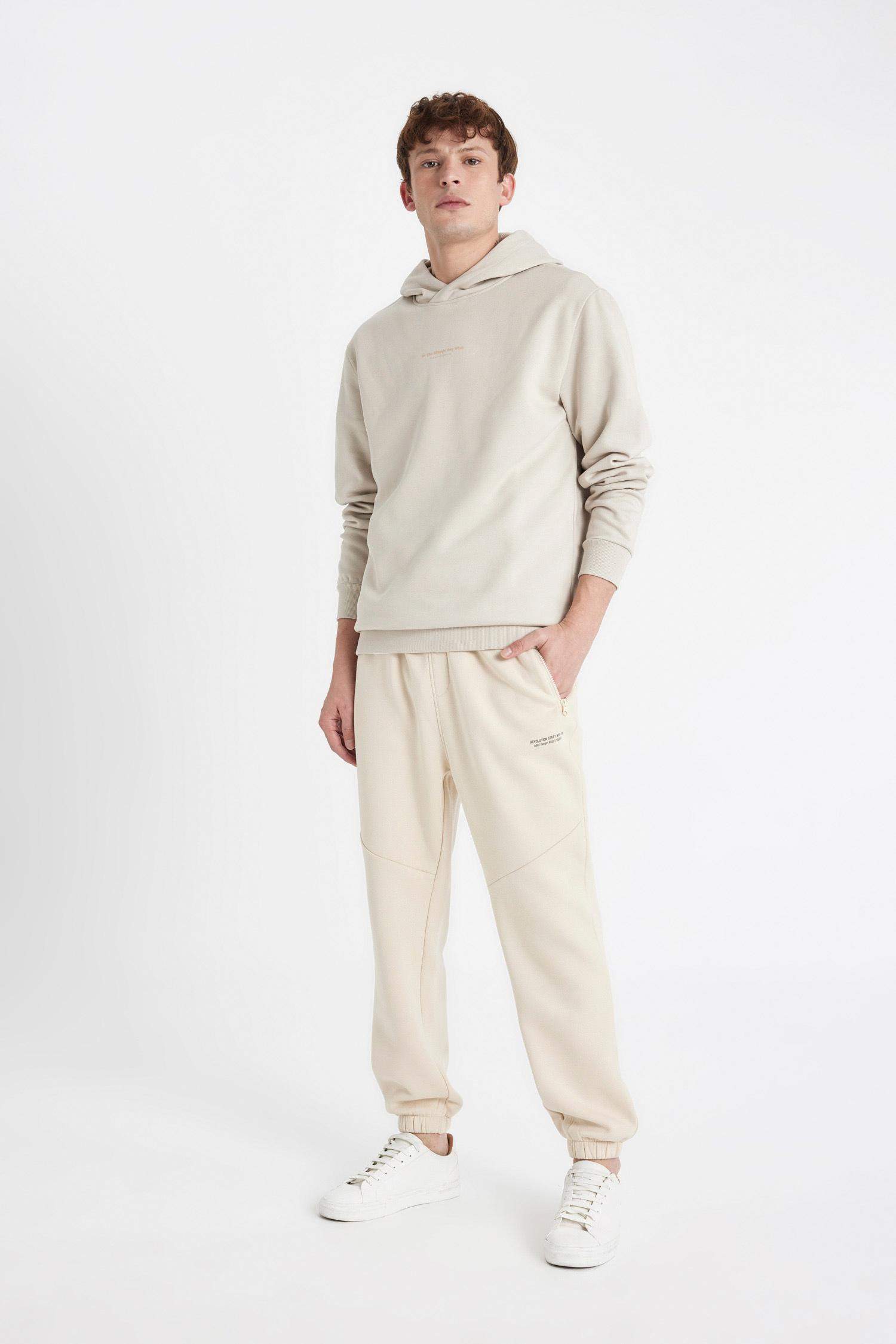 بنطلون بجامة رياضي قصة عادية بجيب ورجل مطاطي