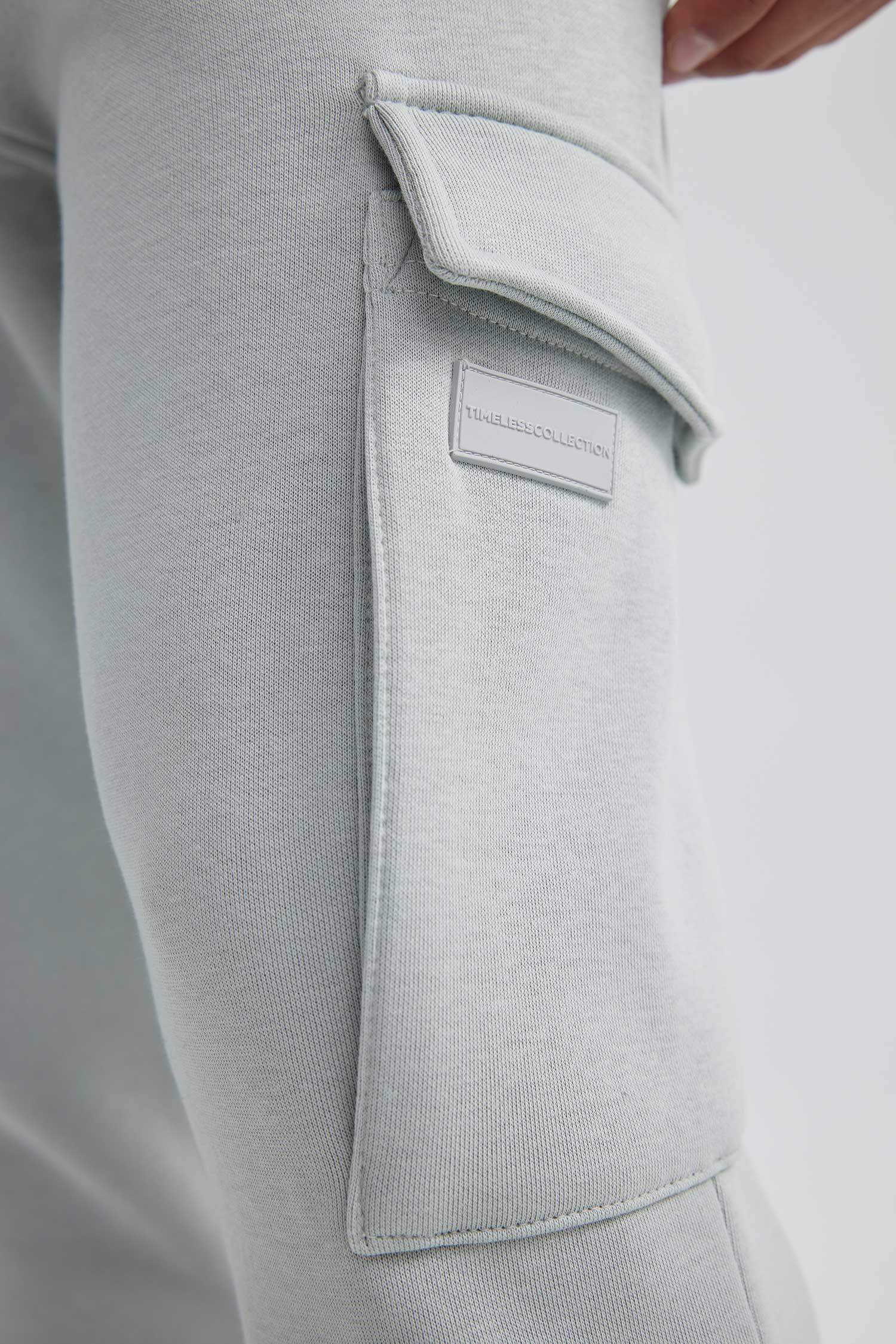Regular Fit Rib Hem With Cargo Pocket Trousers
