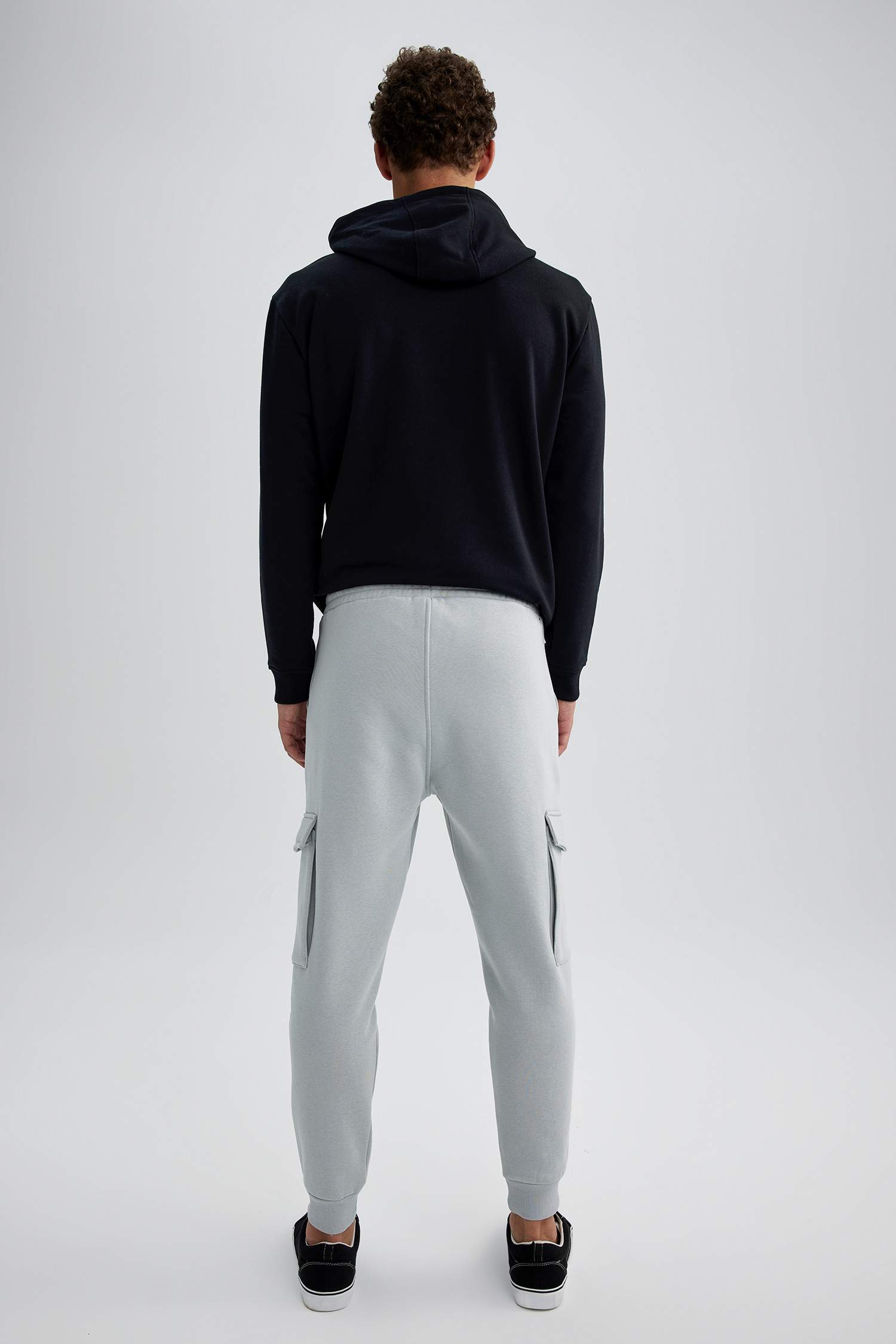 Regular Fit Rib Hem With Cargo Pocket Trousers