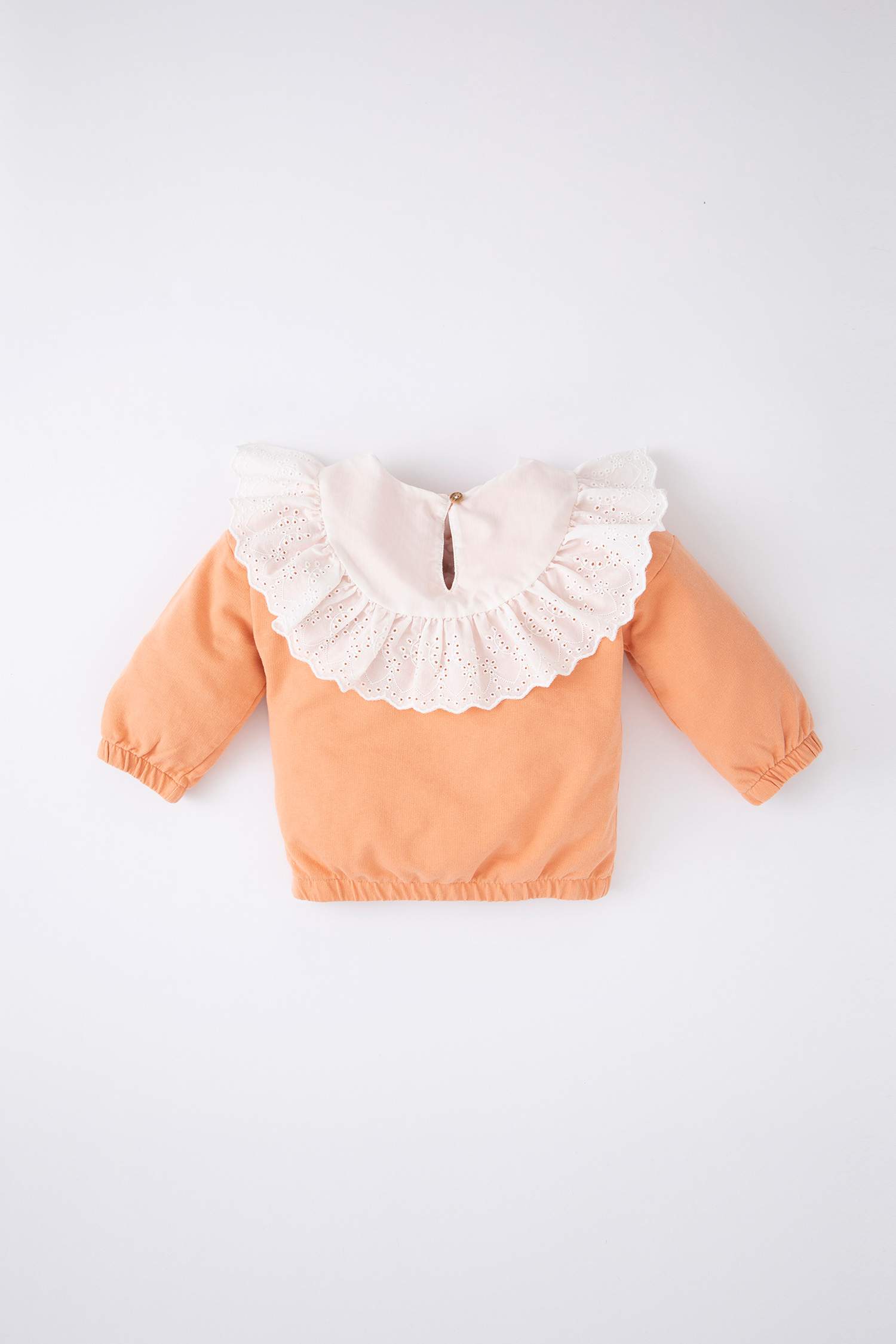 Orange BABY GIRL Baby Girl Regular Fit Big Collar Sweatshirt 2631016