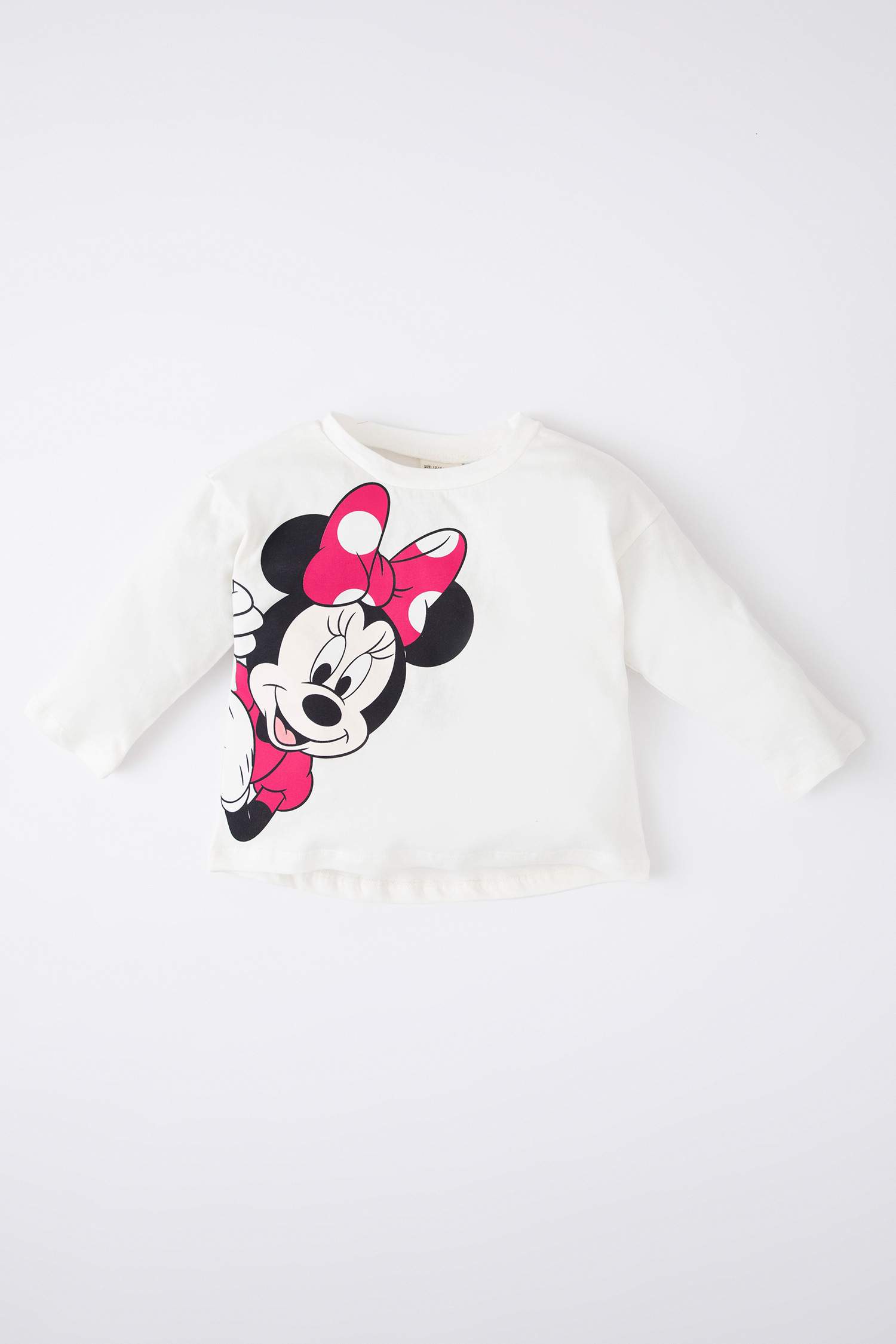 Regular Fit Mickey & Minnie Licensed Long Sleeve T-Shirt