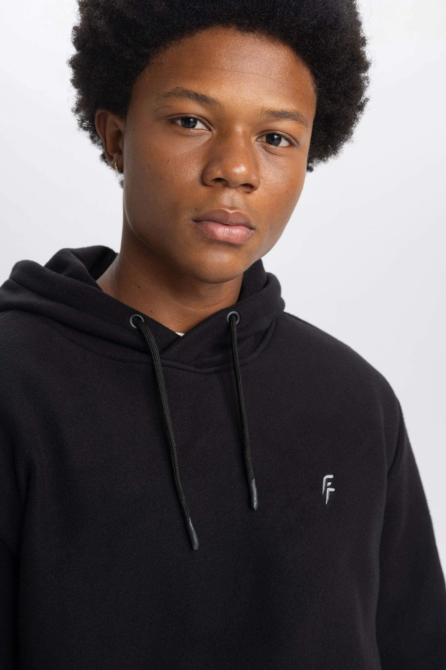 DeFactoFit Standard Fit Hooded Fleece Sweatshirt