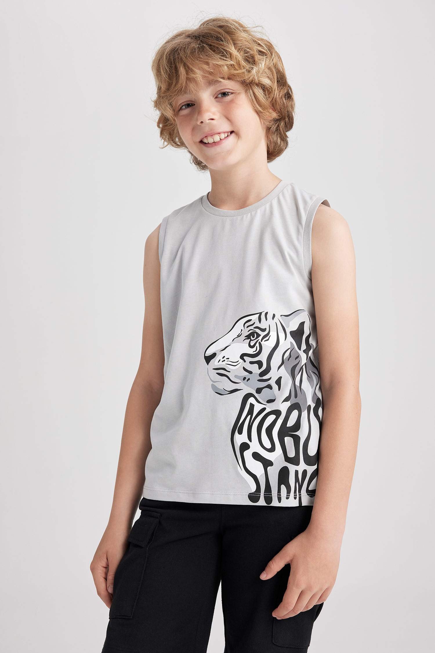 Майка с круглым вырезом для мальчиков