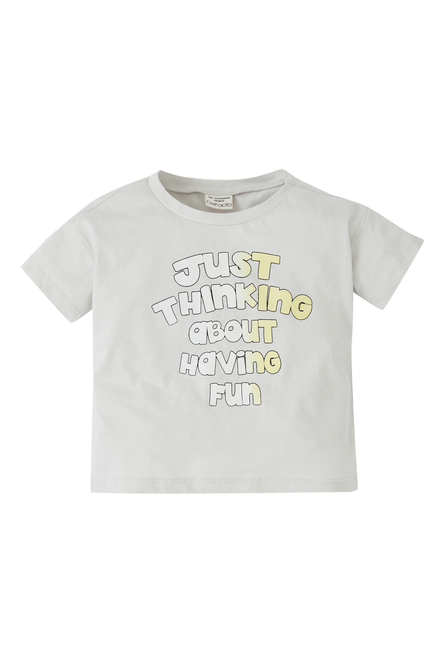 Defacto Erkek Bebek Regular Fit Renk Değiştiren Sihirli Baskılı Kısa Kollu Tişört. 4