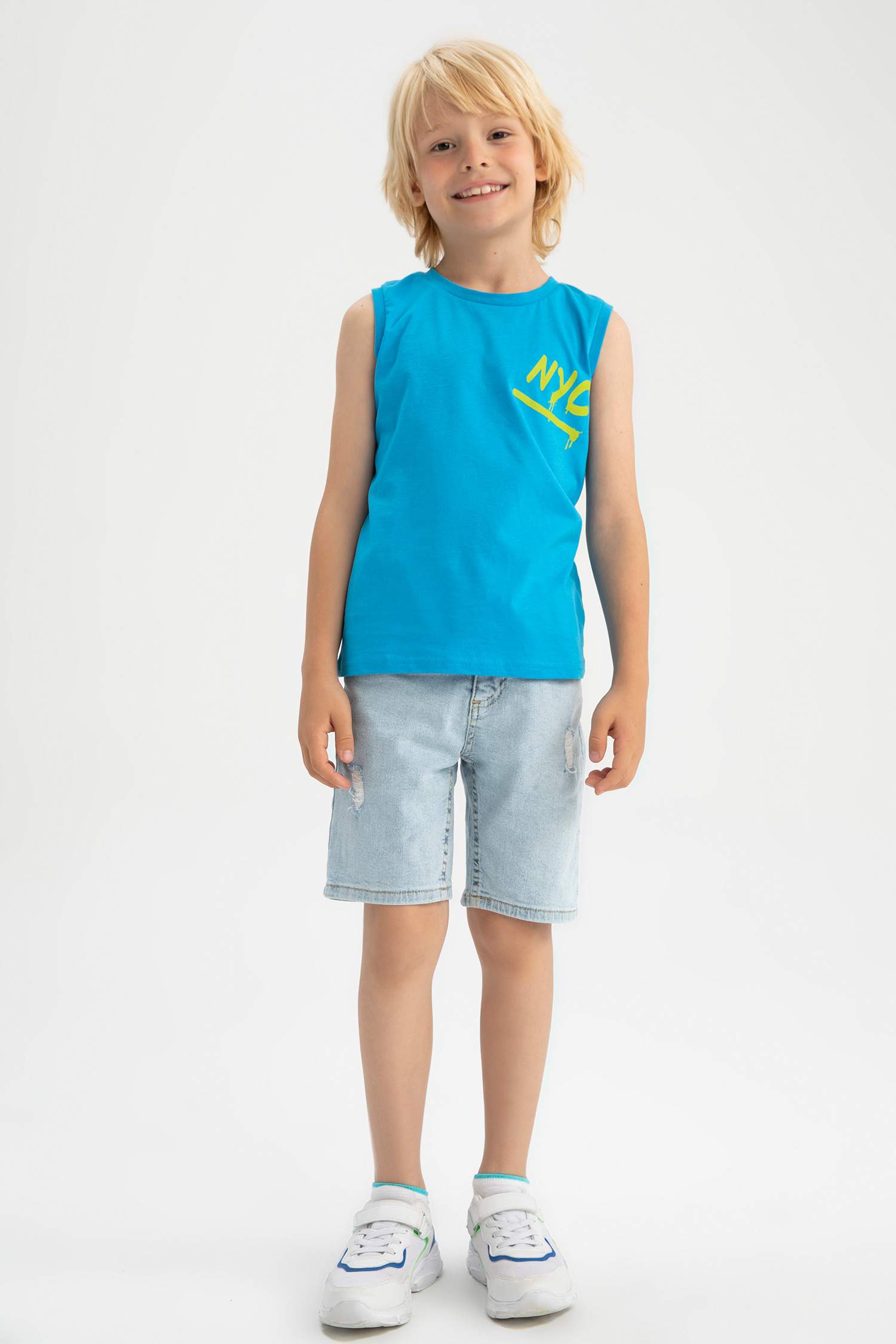 Майка с круглым вырезом для мальчиков