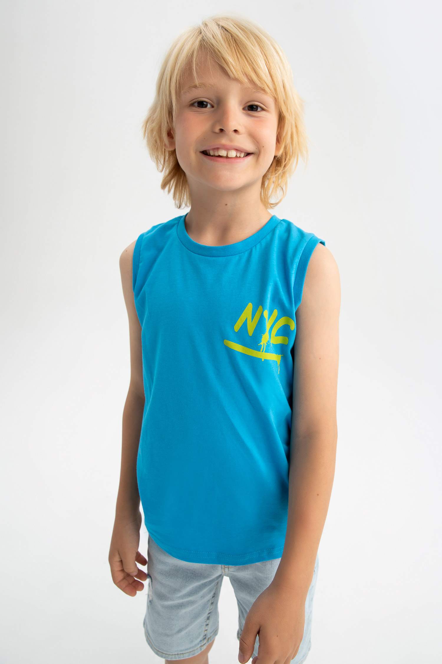 Майка с круглым вырезом для мальчиков