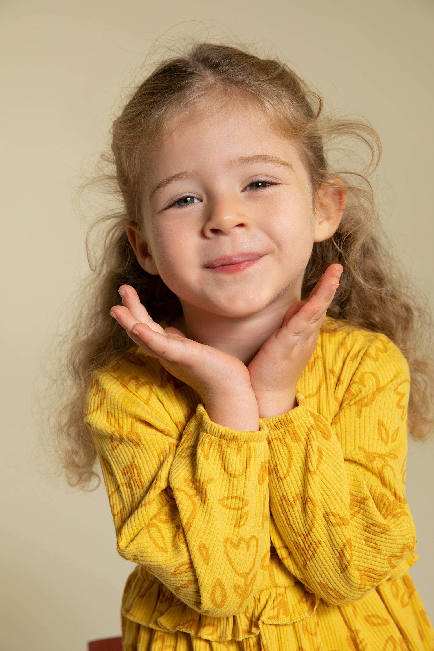 Сәби Қыз велосипед мойыны ұзын жеңді Трикотаж көйлек