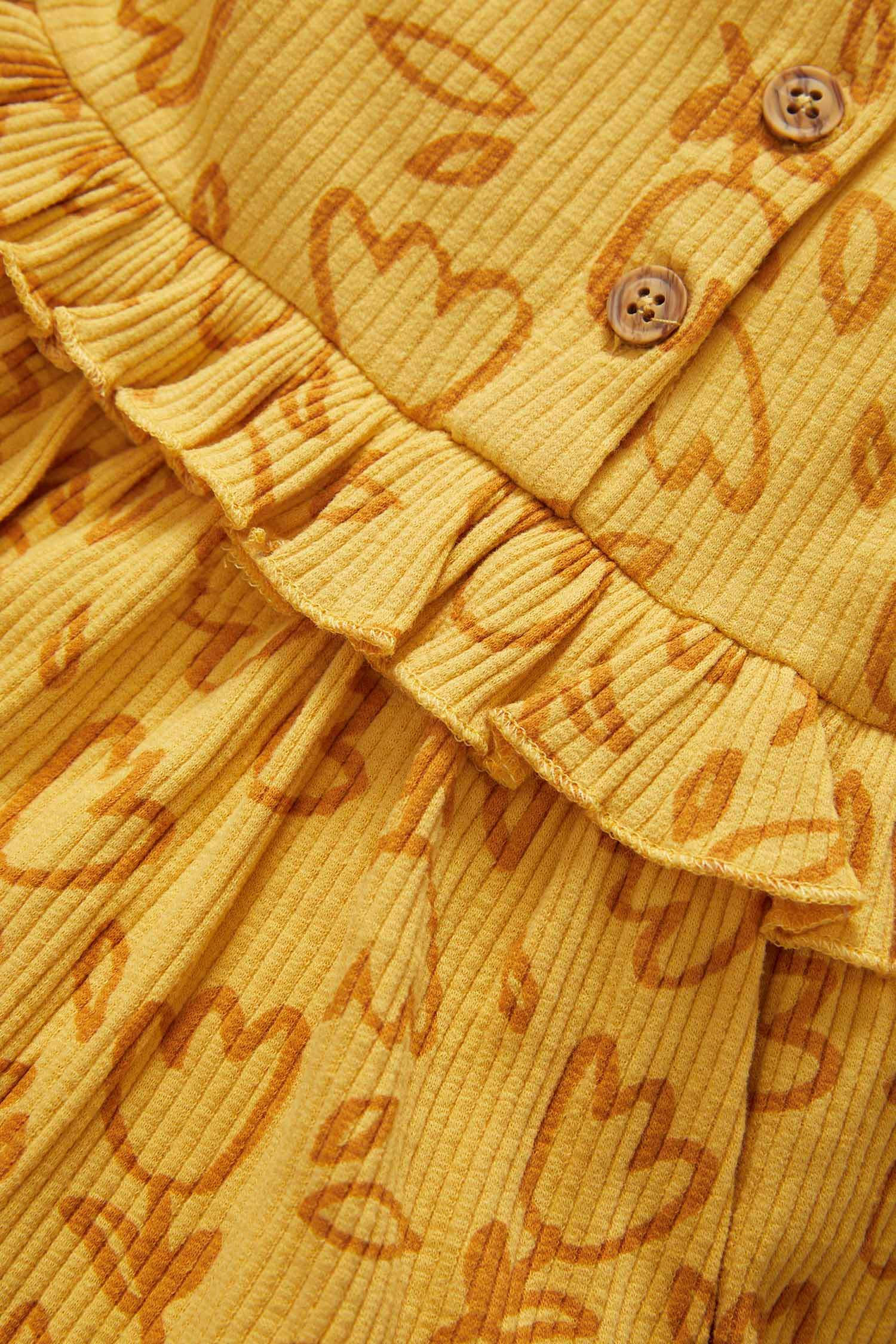 Сәби Қыз велосипед мойыны ұзын жеңді Трикотаж көйлек