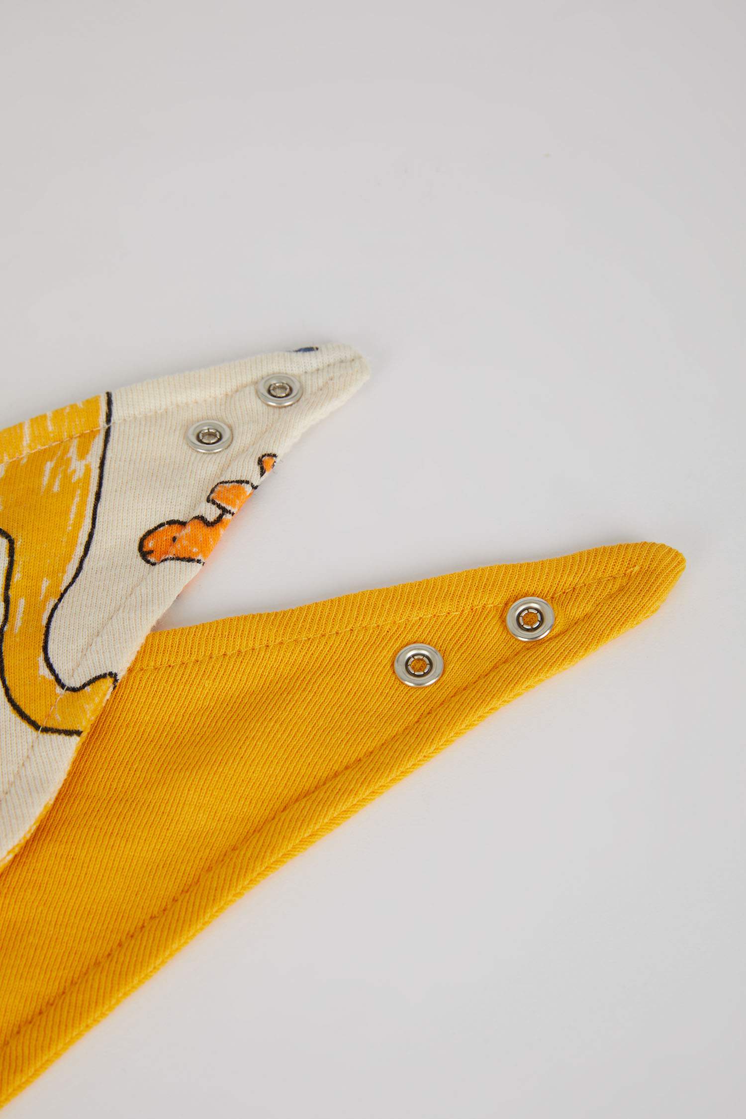 Erkek Bebek Yenidoğan Dinozor Baskılı Ribana 2'li Önlük