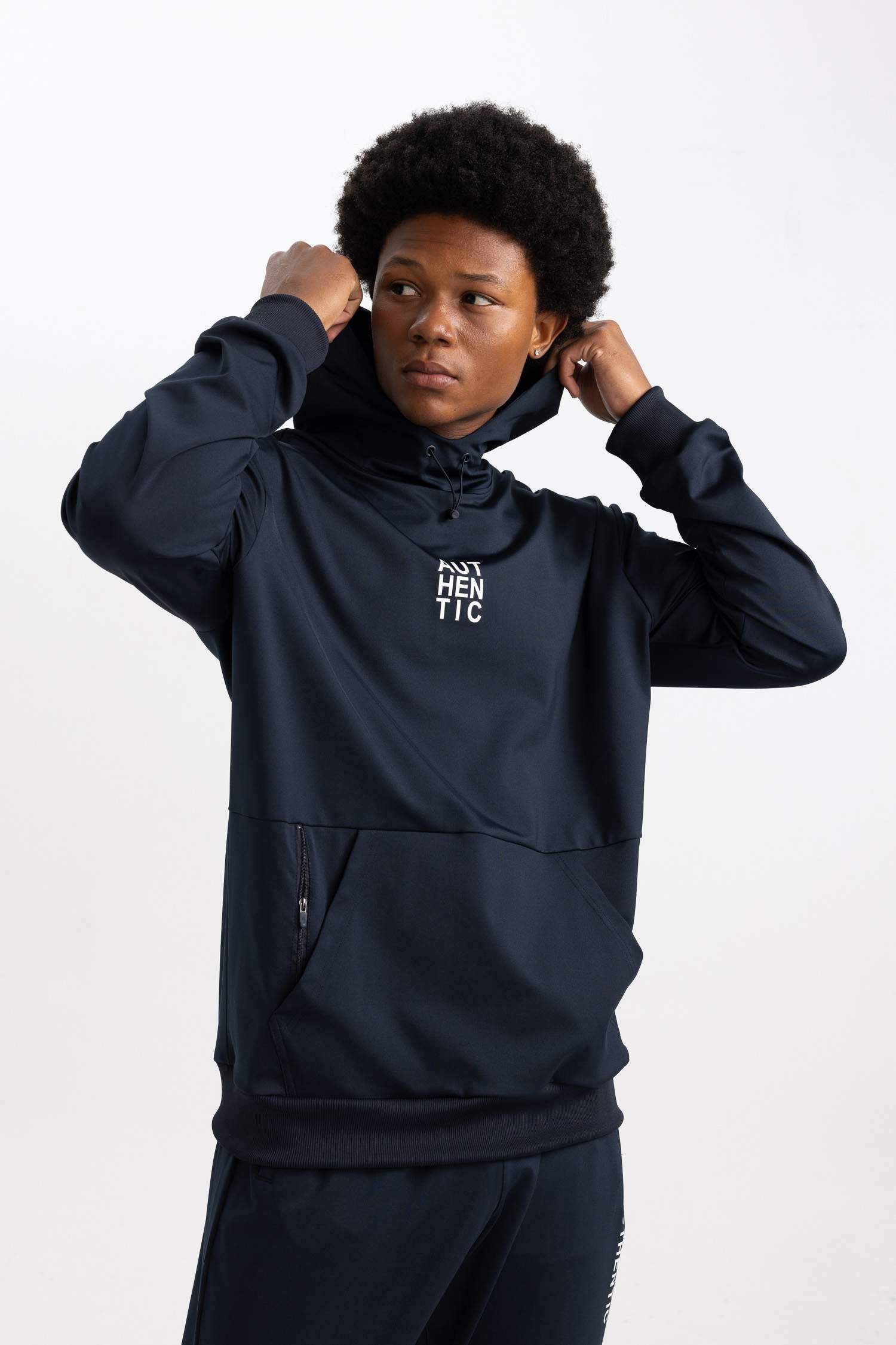 DeFactoFit Standard Fit Hooded Printed Scuba Fabric Sports Sweatshirt