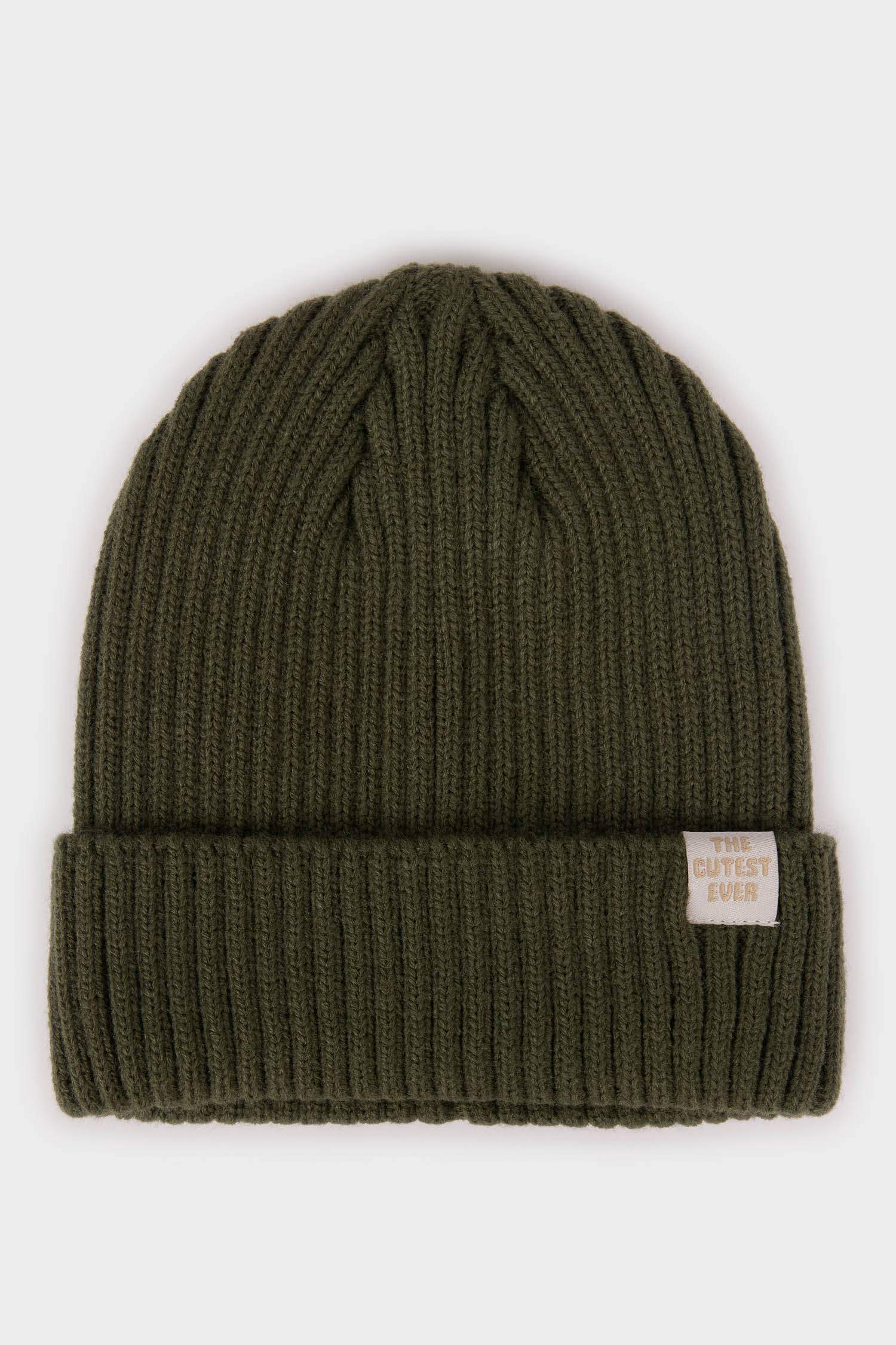 Erkek Bebek Dokuma Etiketli Triko Bere