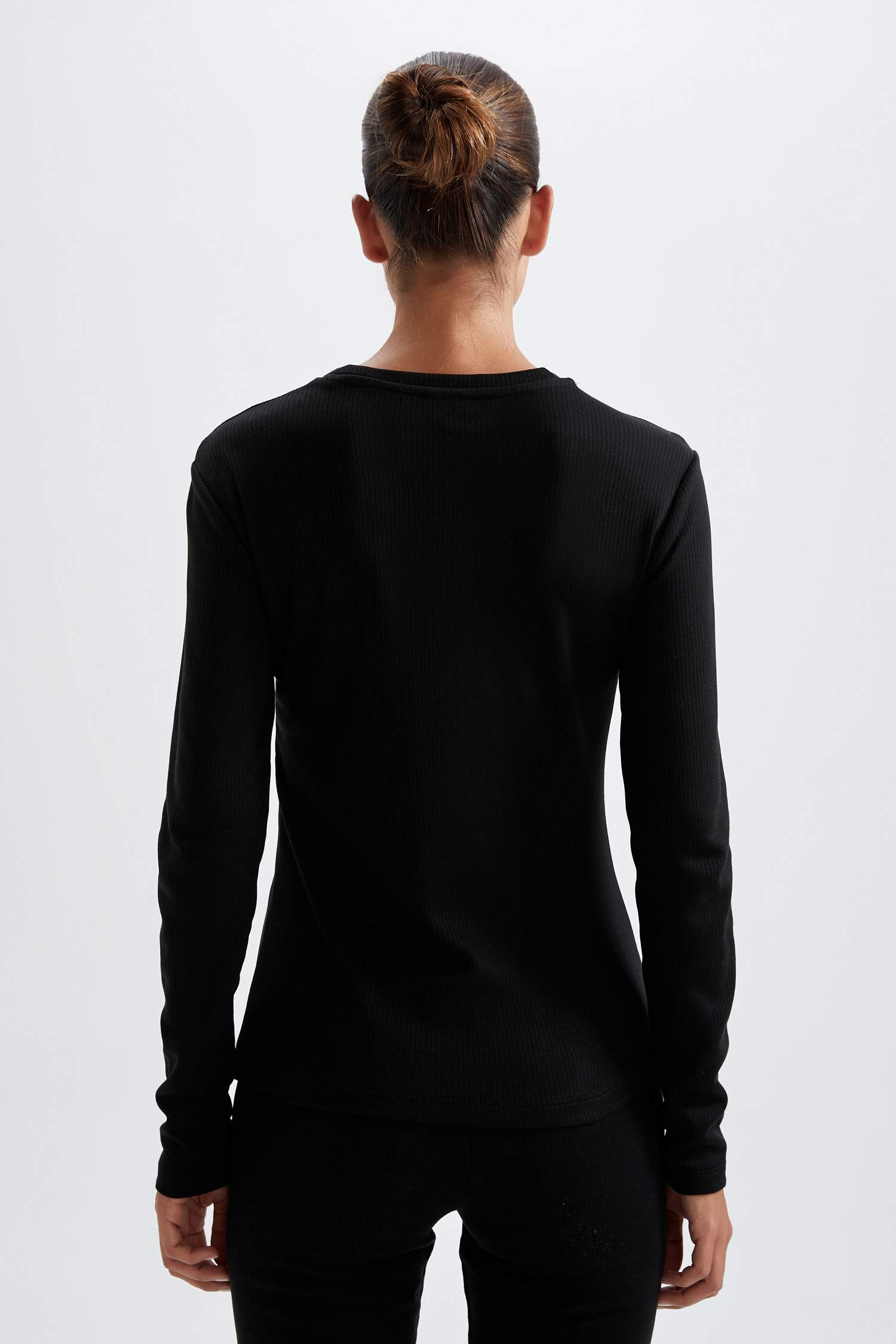 Slim Fit Long Sleeve Knitted Tops