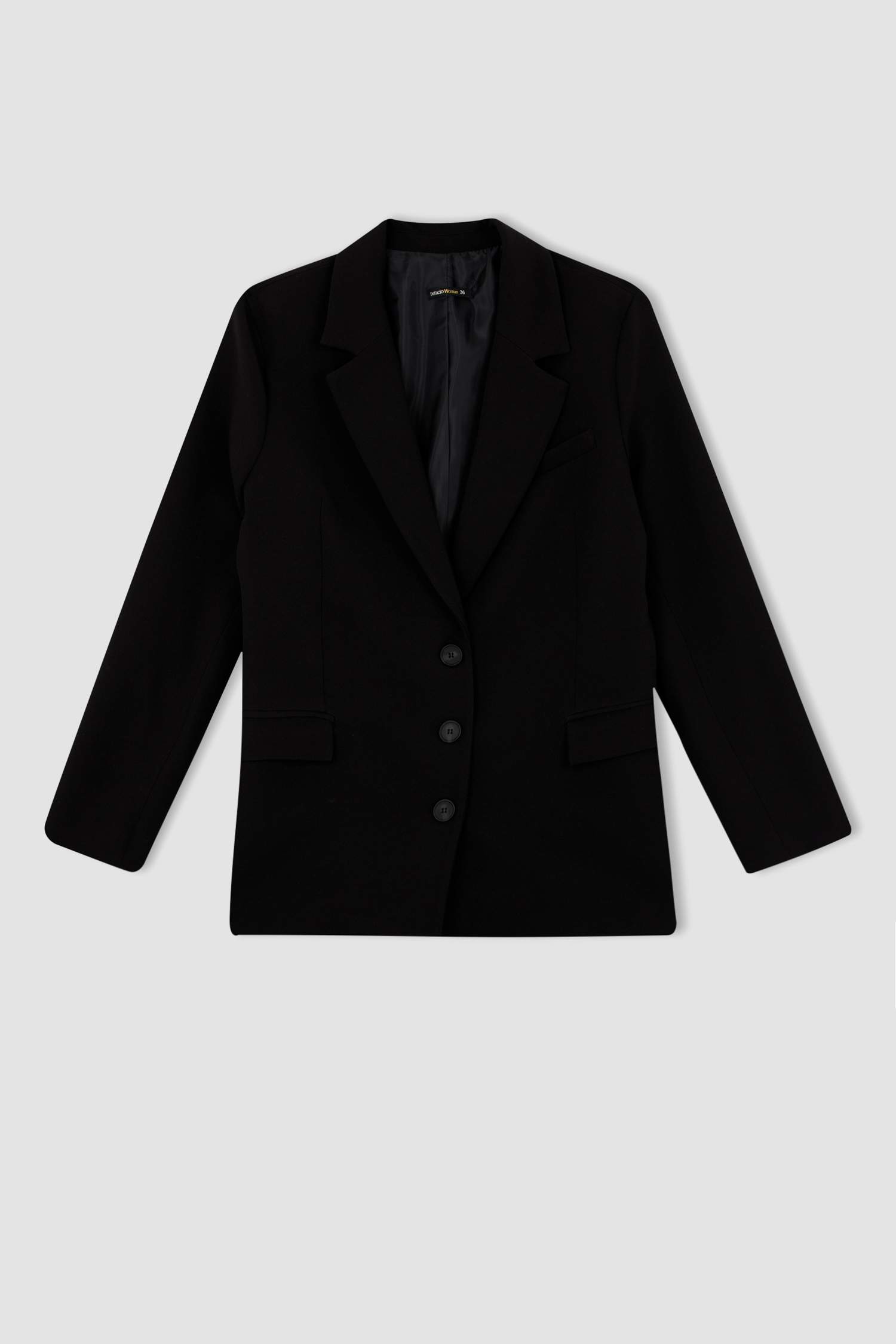 Black WOMAN Oversize Fit Blazer 2663462 | DeFacto