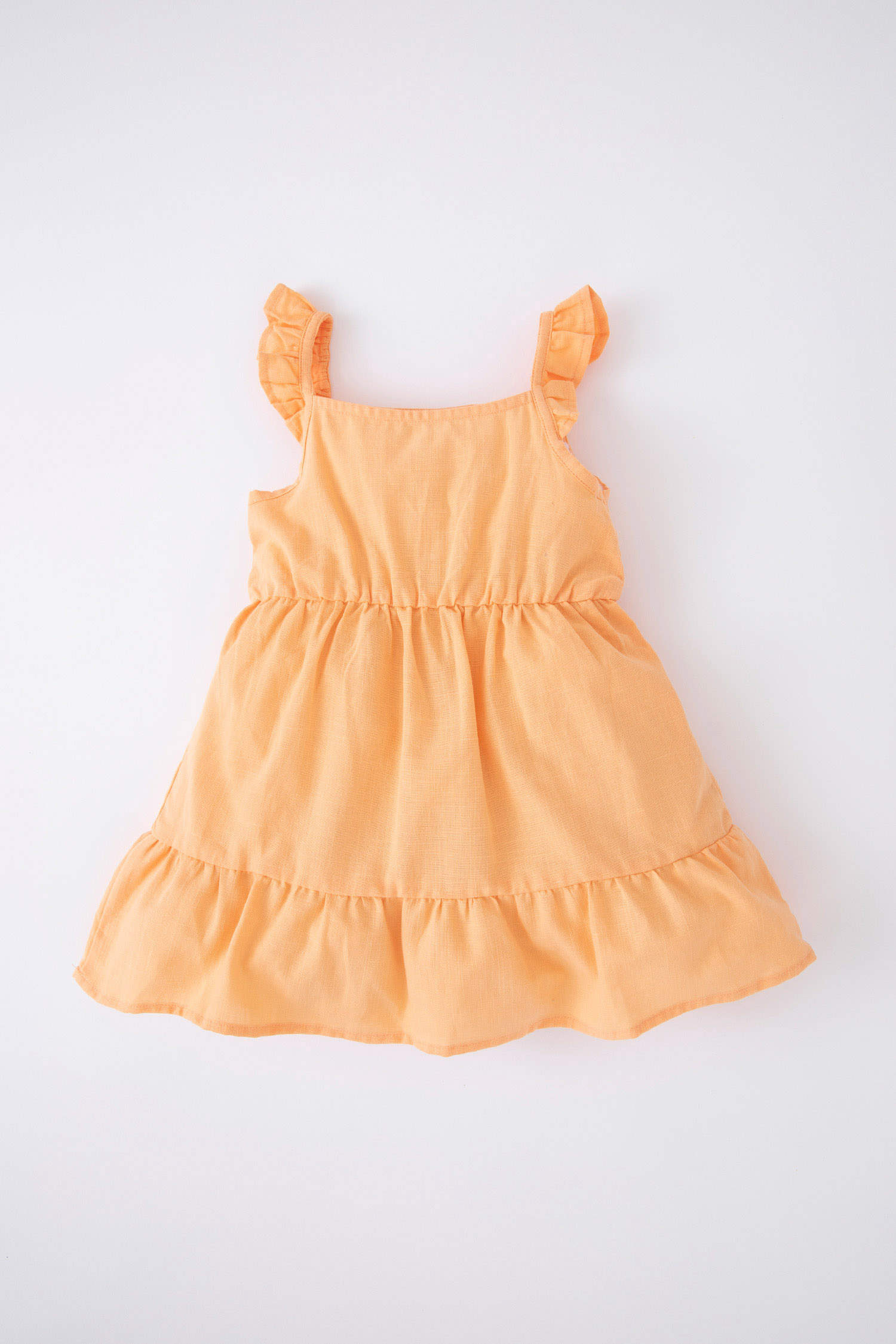 Defacto Kız Bebek Basic Askılı Poplin Elbise. 1